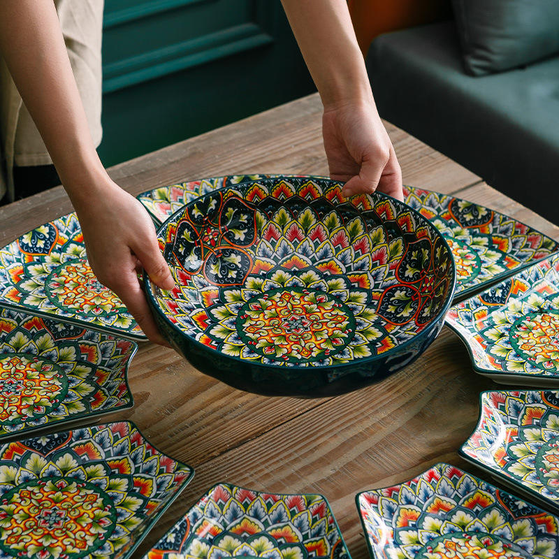 Marakish Dinner Set 6 Persons (Green )