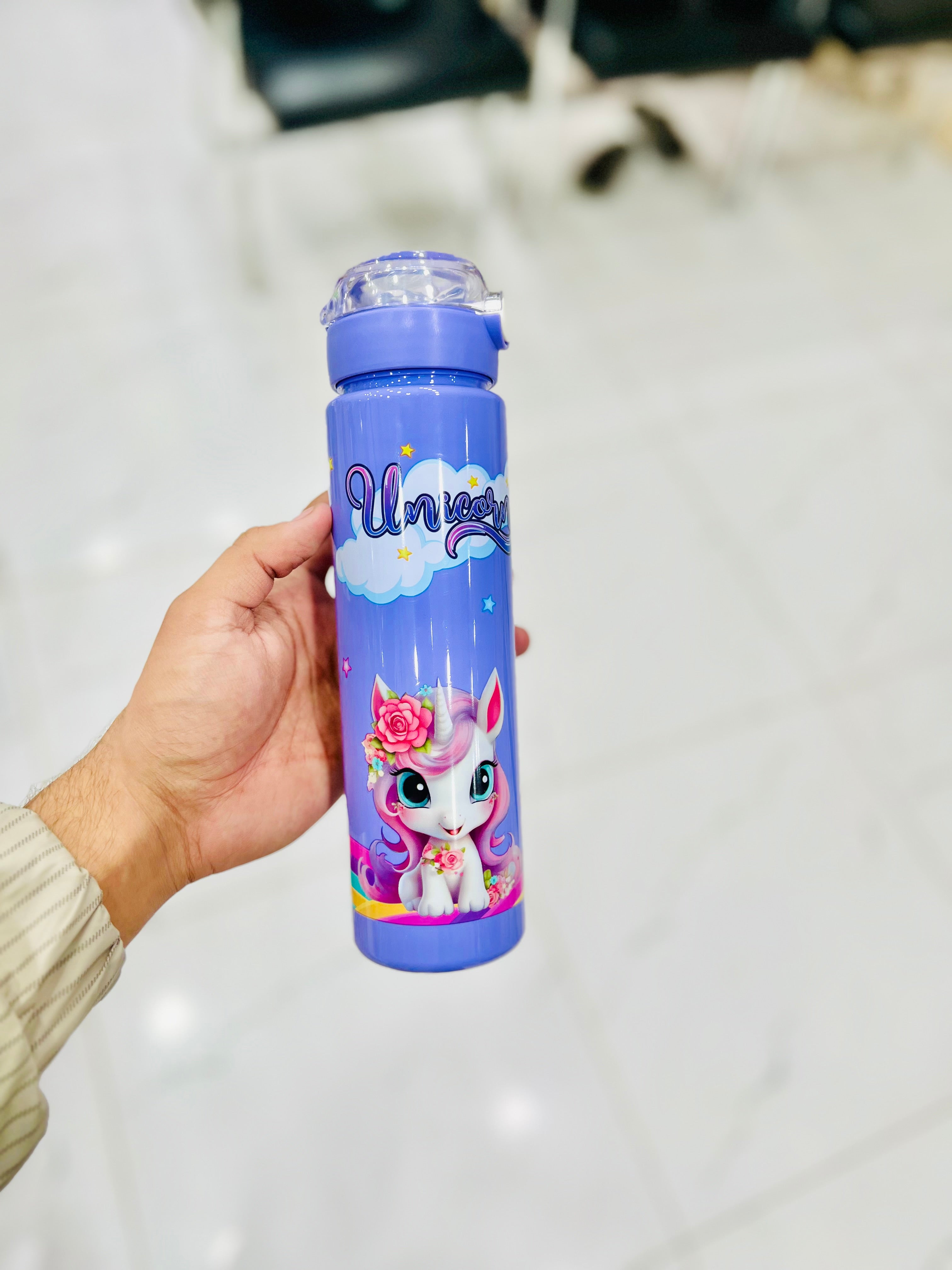 “UNICORN” Kids Water Bottle ( Purple )