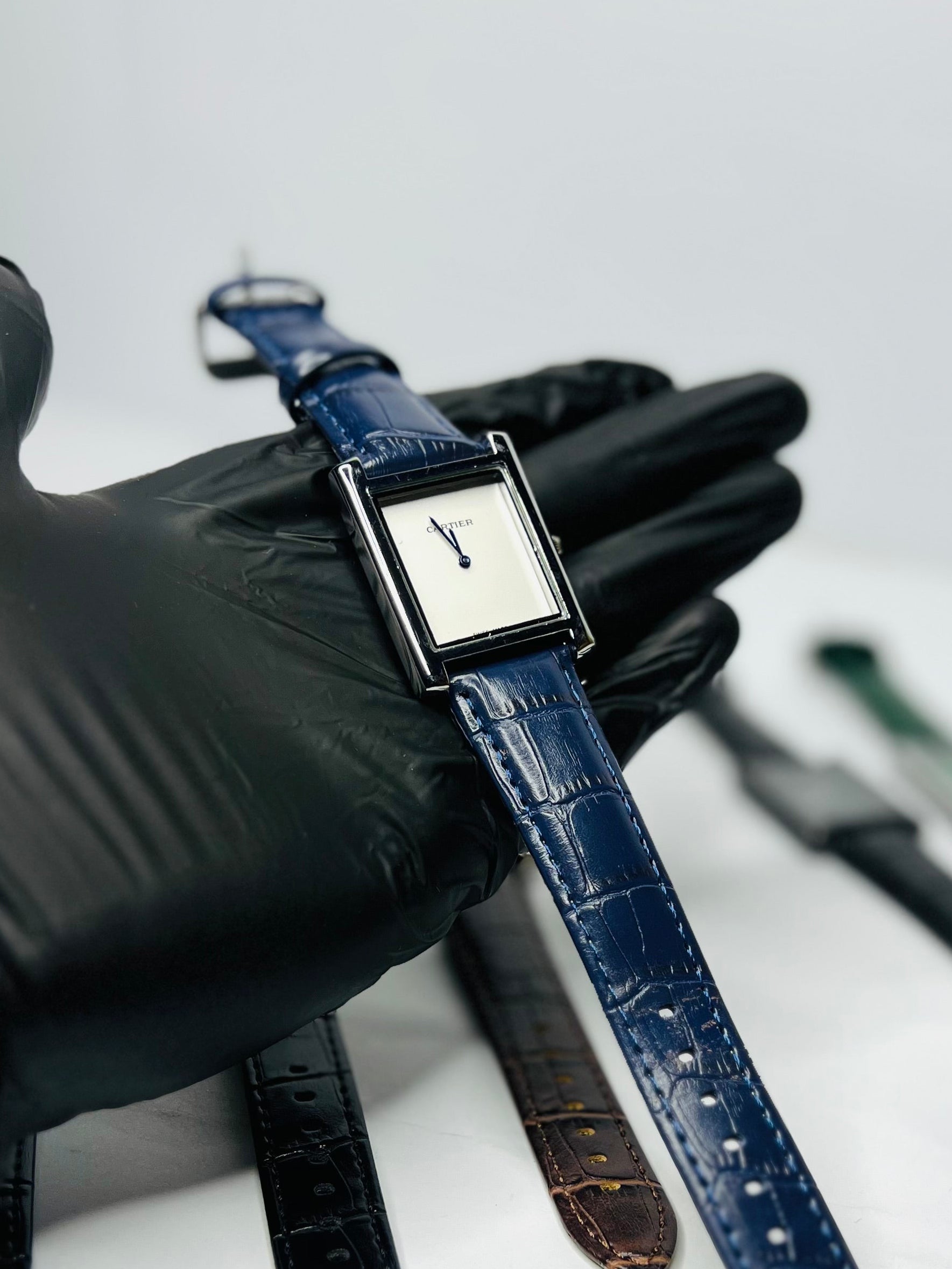 Cartier Tank Blue Lacquered Dial
