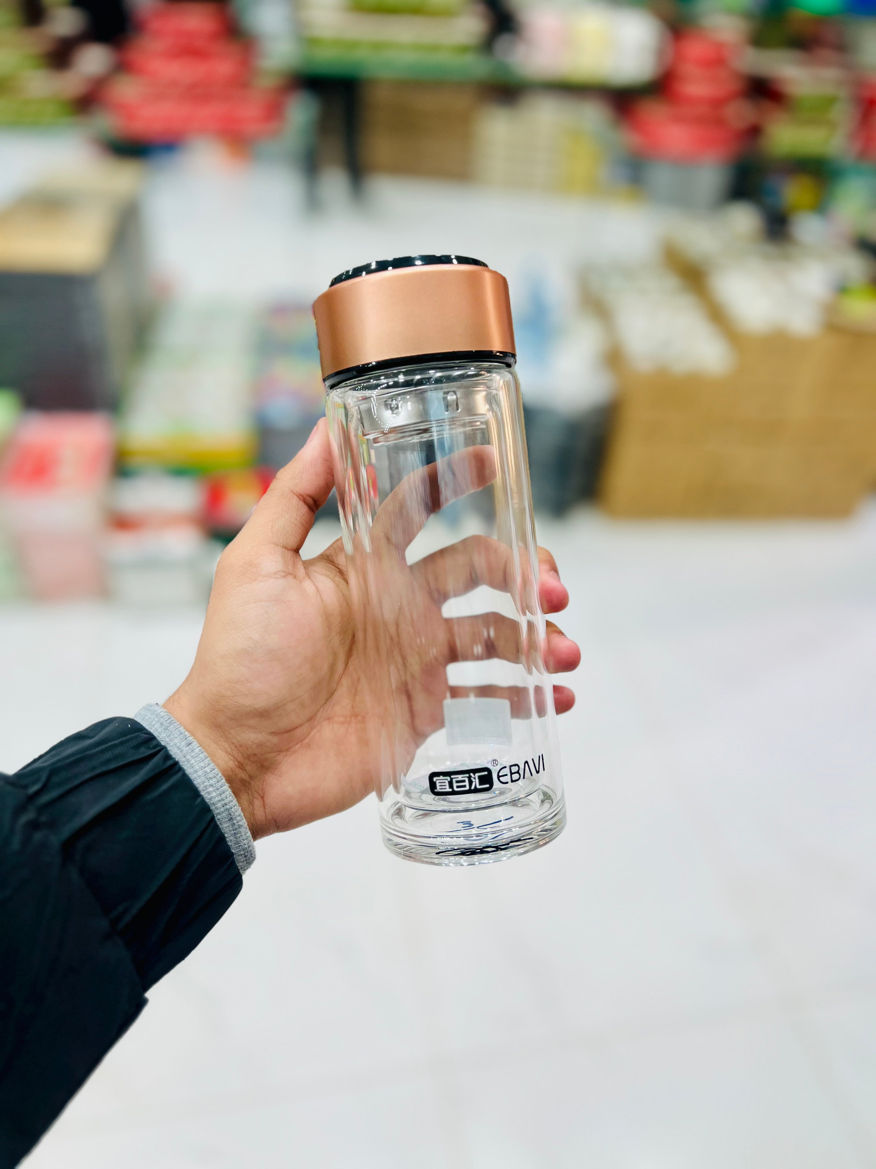 Double Wall Glass Water Bottle (320ML)