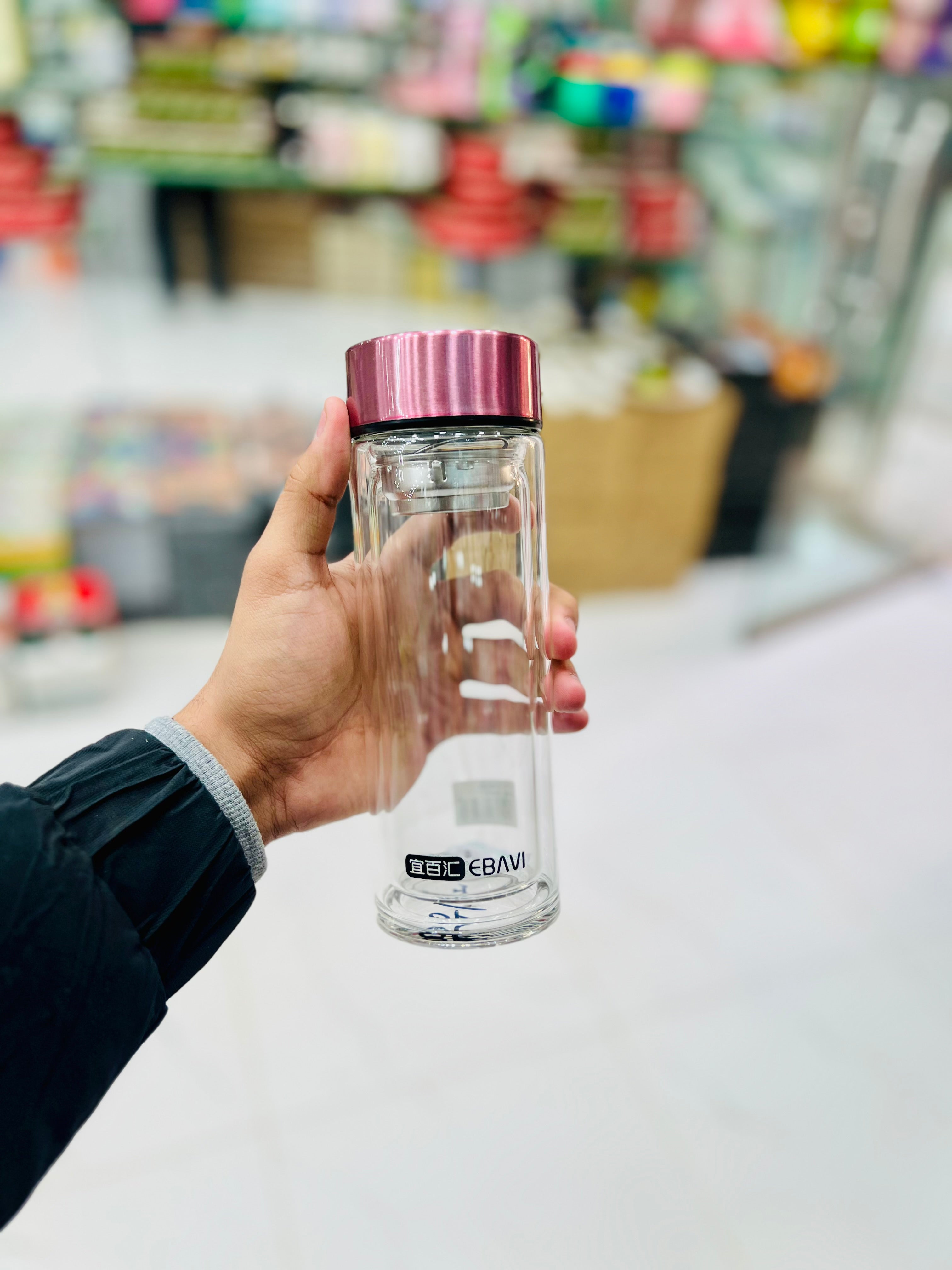 Double Decker Glass Water Bottle (350ML)