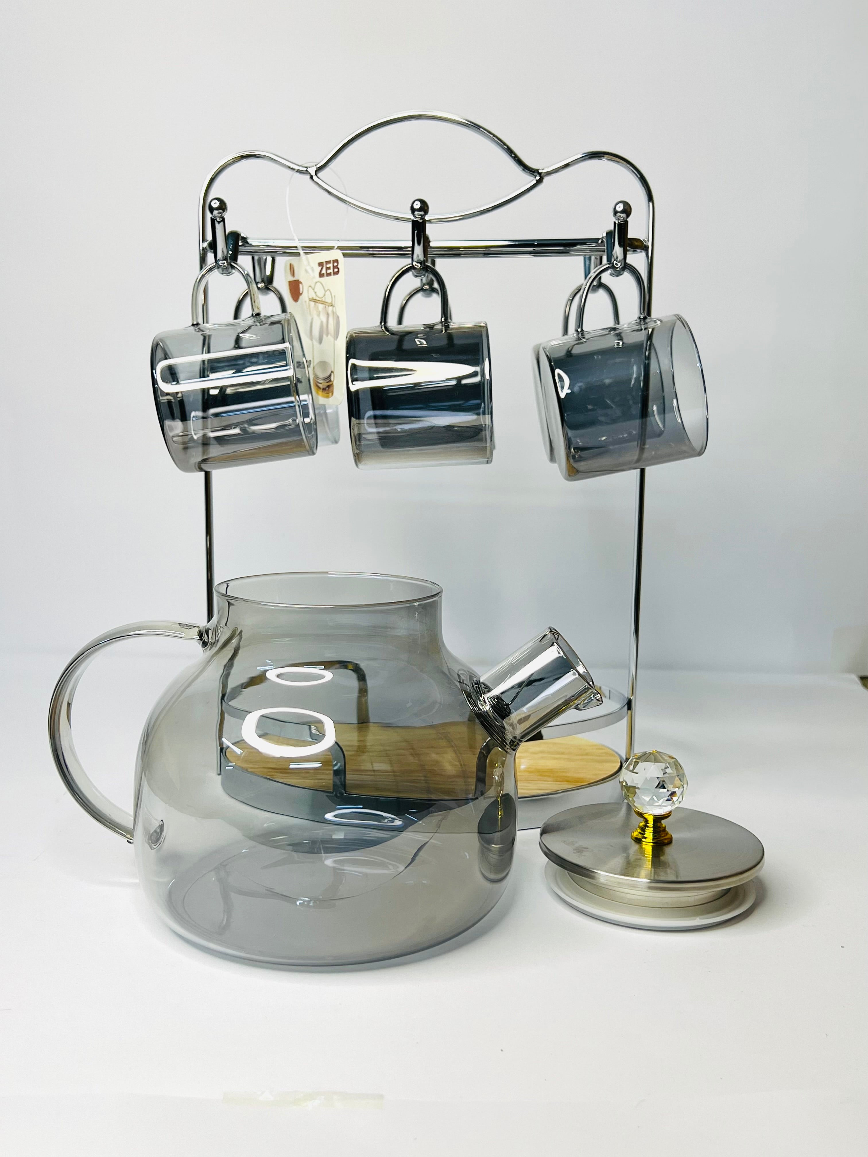 Glass Tea Set ( 8 ) Pcs
