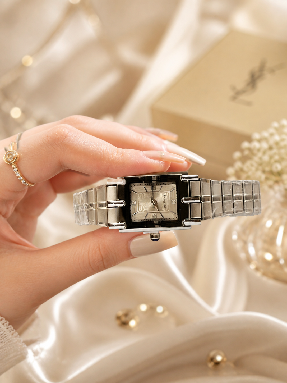 Swing-Star Womens Stainless Steel Watch ( Silver )