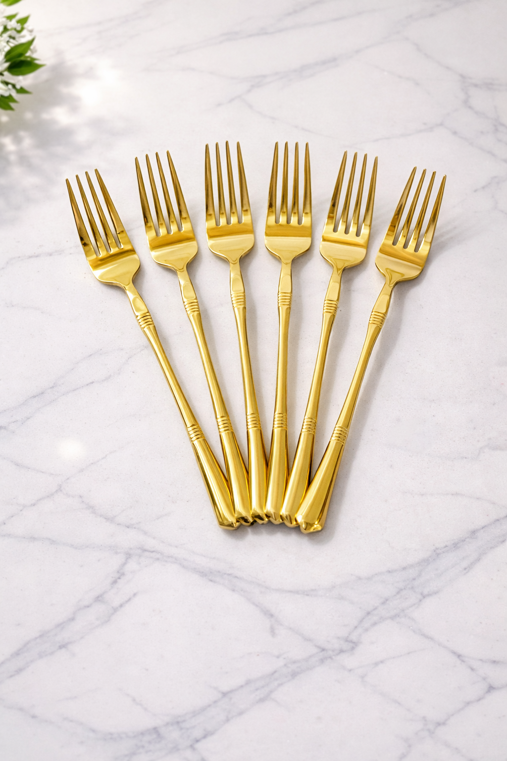 Table Forks (Set Of 6 Pcs High Grade Stainless Steel )