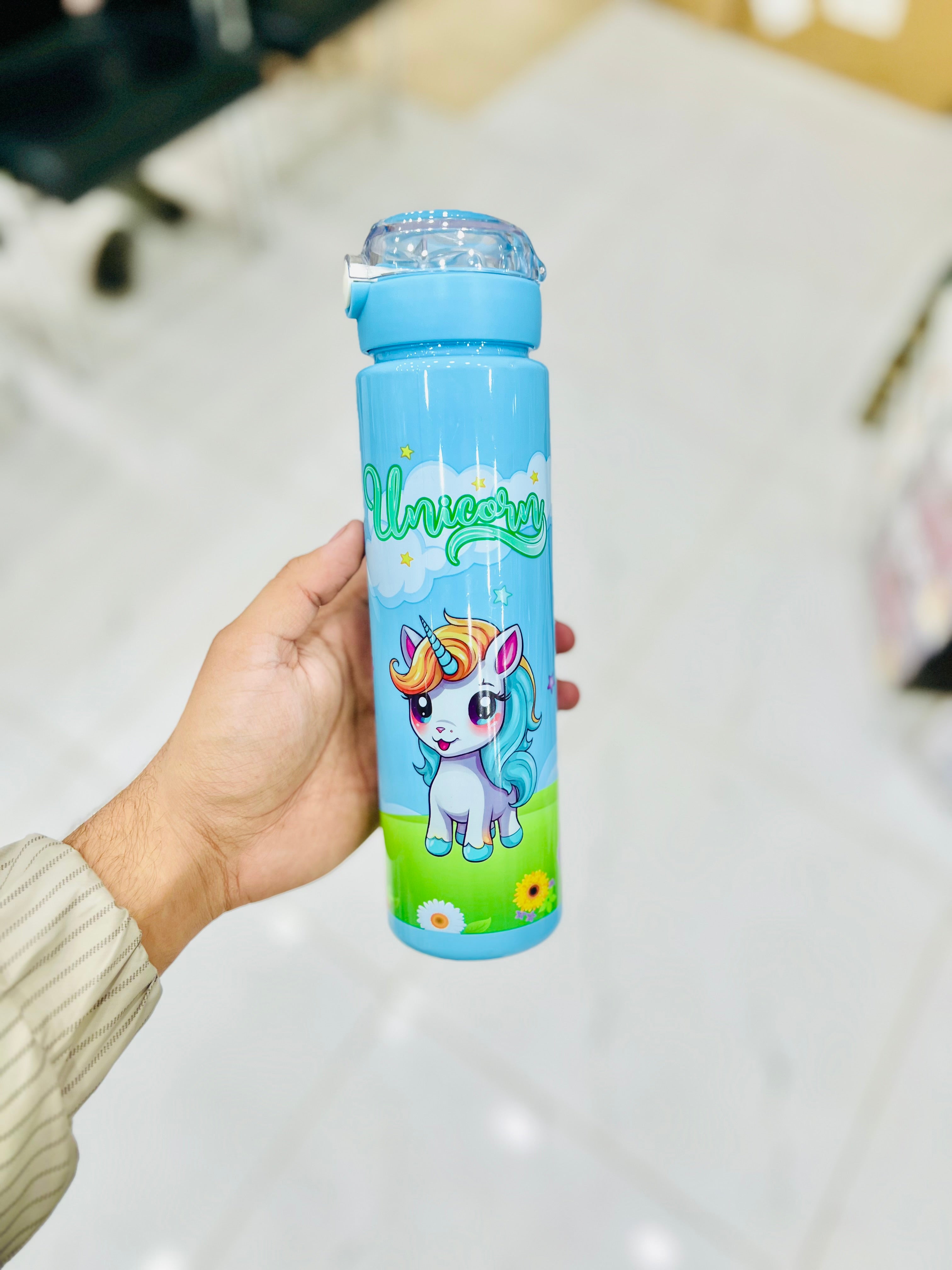 “UNICORN” Kids Water Bottle ( Blue )