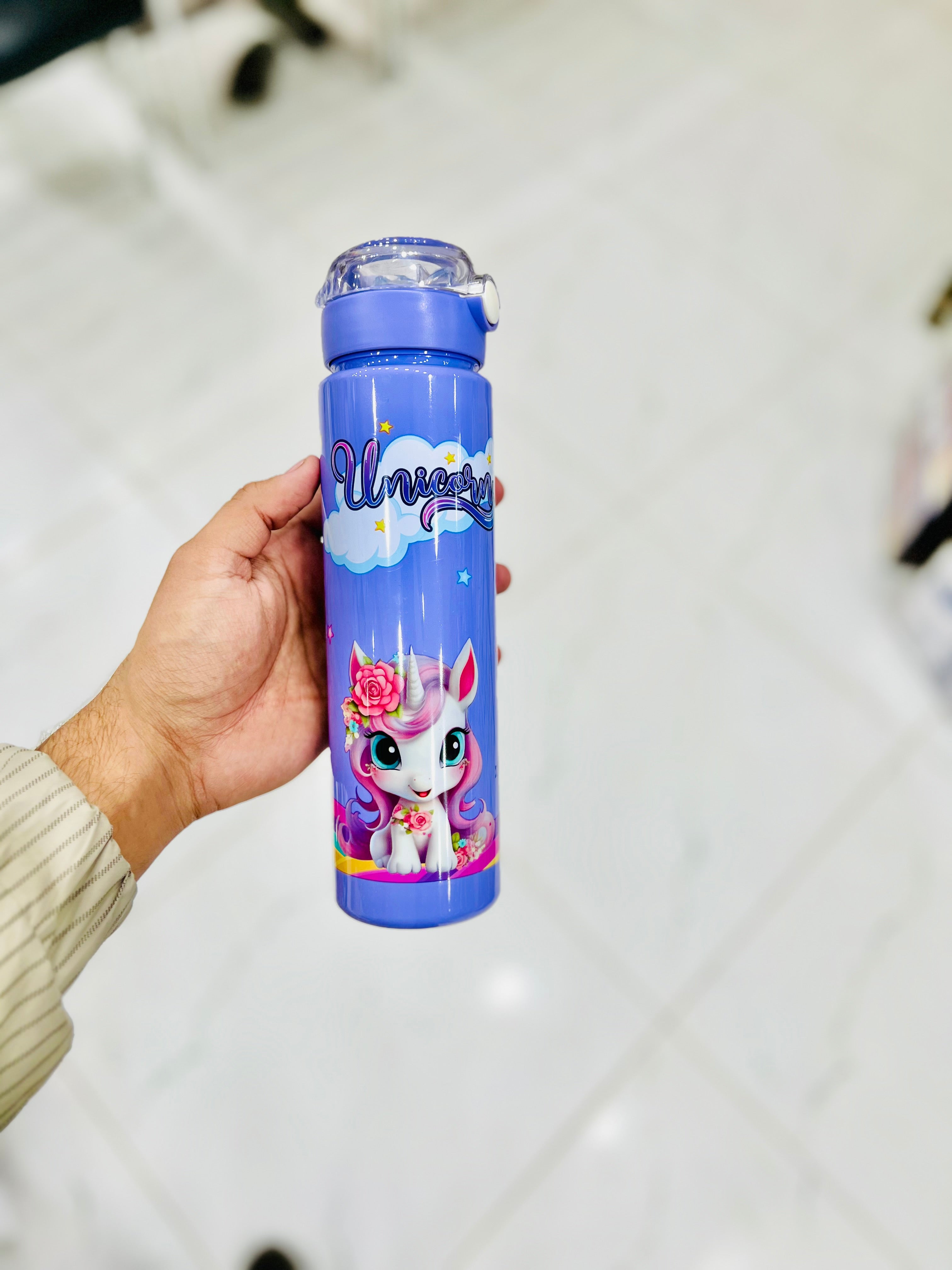 “UNICORN” Kids Water Bottle ( Purple )