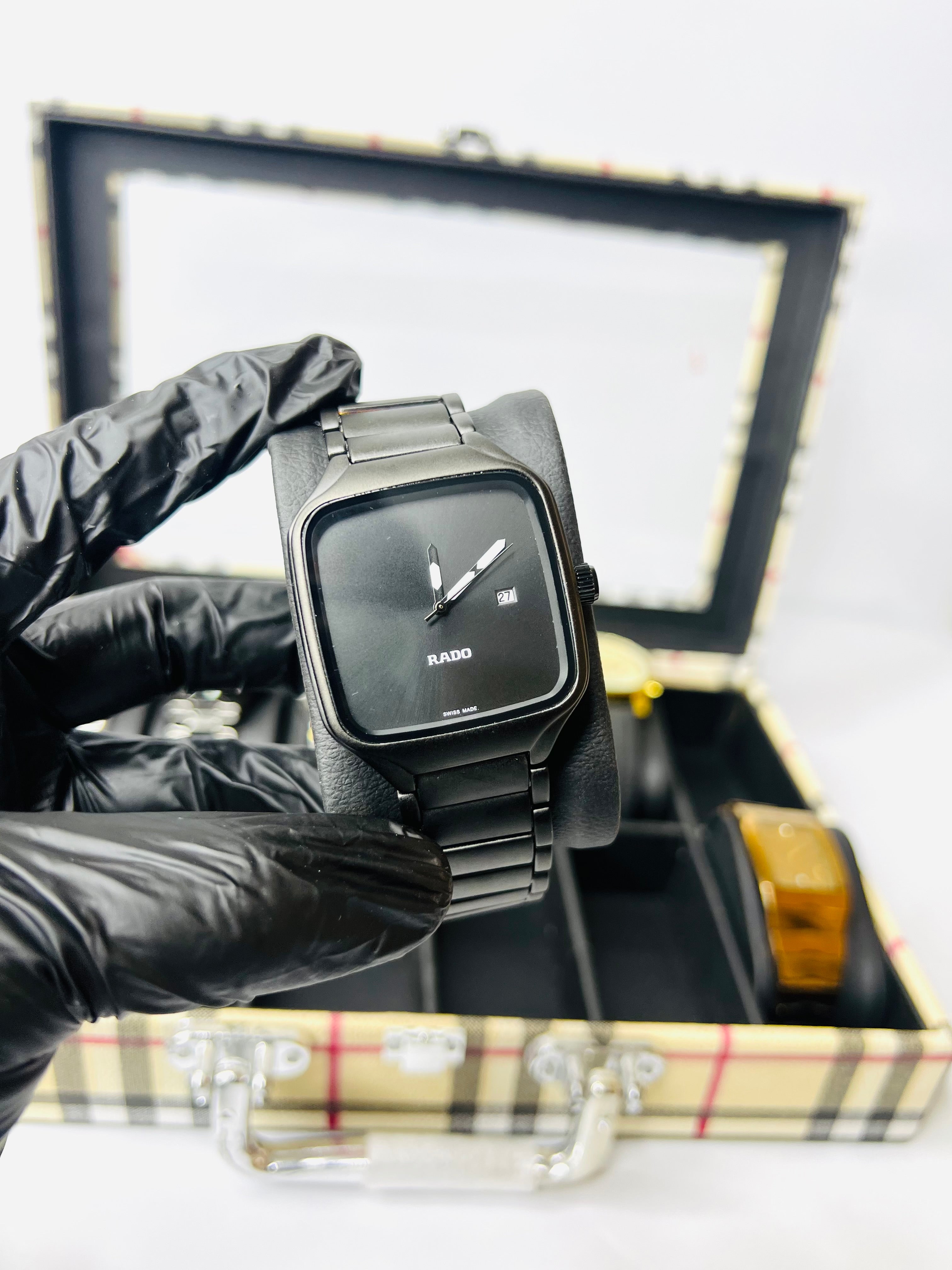 Rado True Square Black Dial