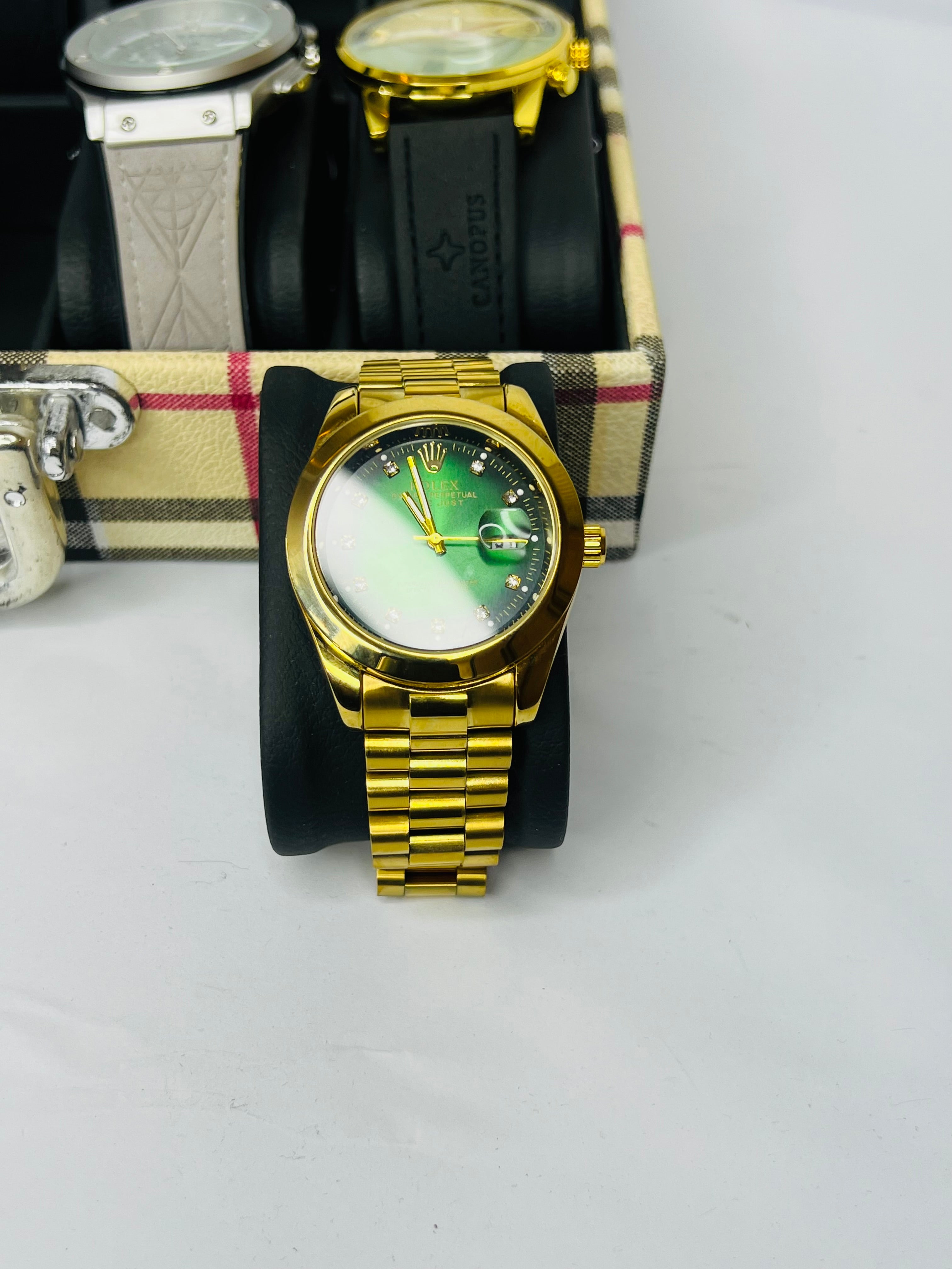 Rolex Gold With Green Dial