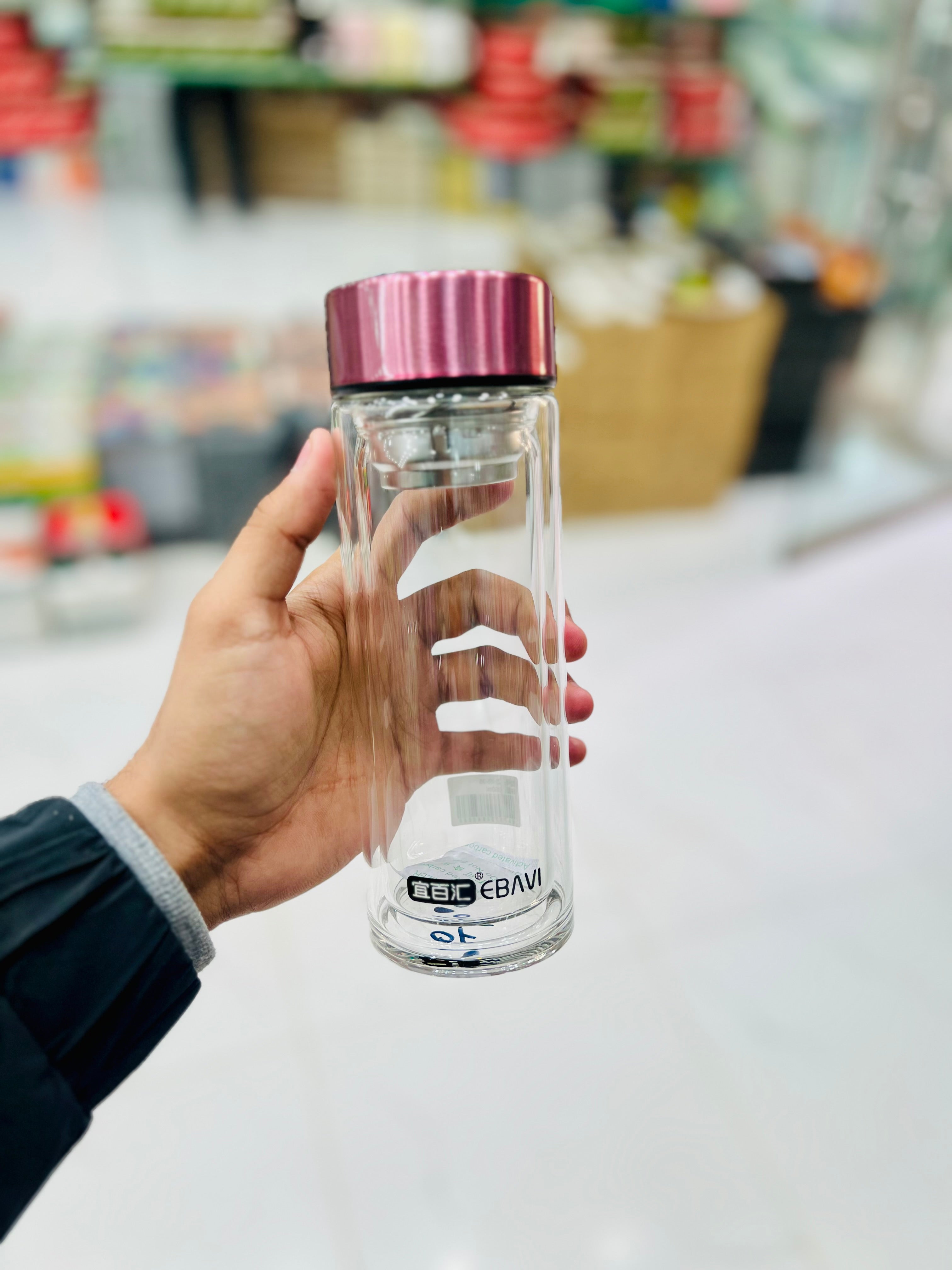 Double Decker Glass Water Bottle (350ML)