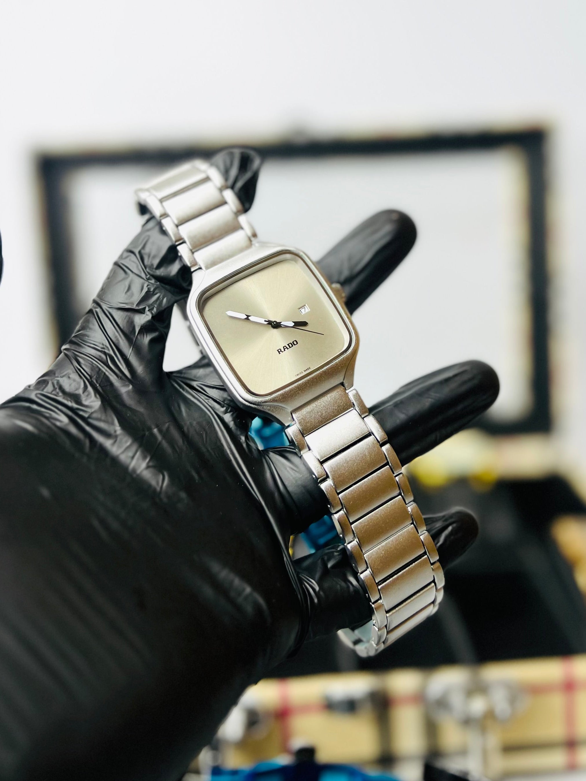 Rado True Square Metallic Gold Dial