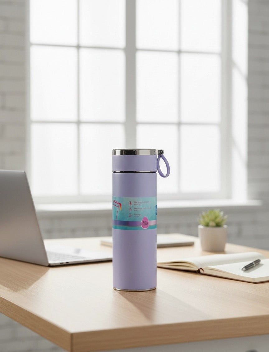 Double Layer Vacuum Insulation Bottle ( Stainless Steel ) 500ML