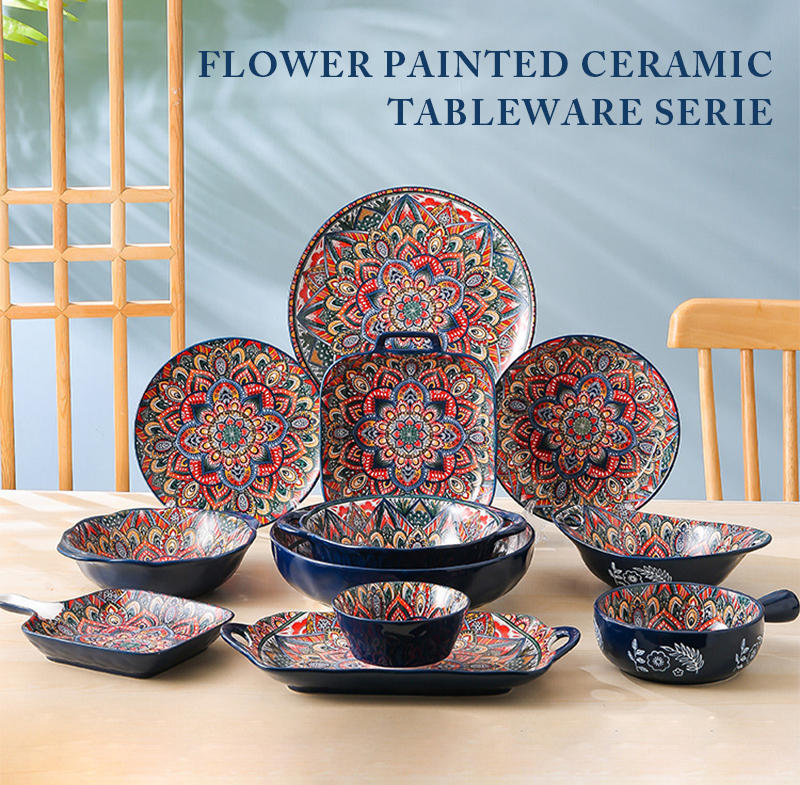 Marakish Dinner Set 6 Persons (Blue)