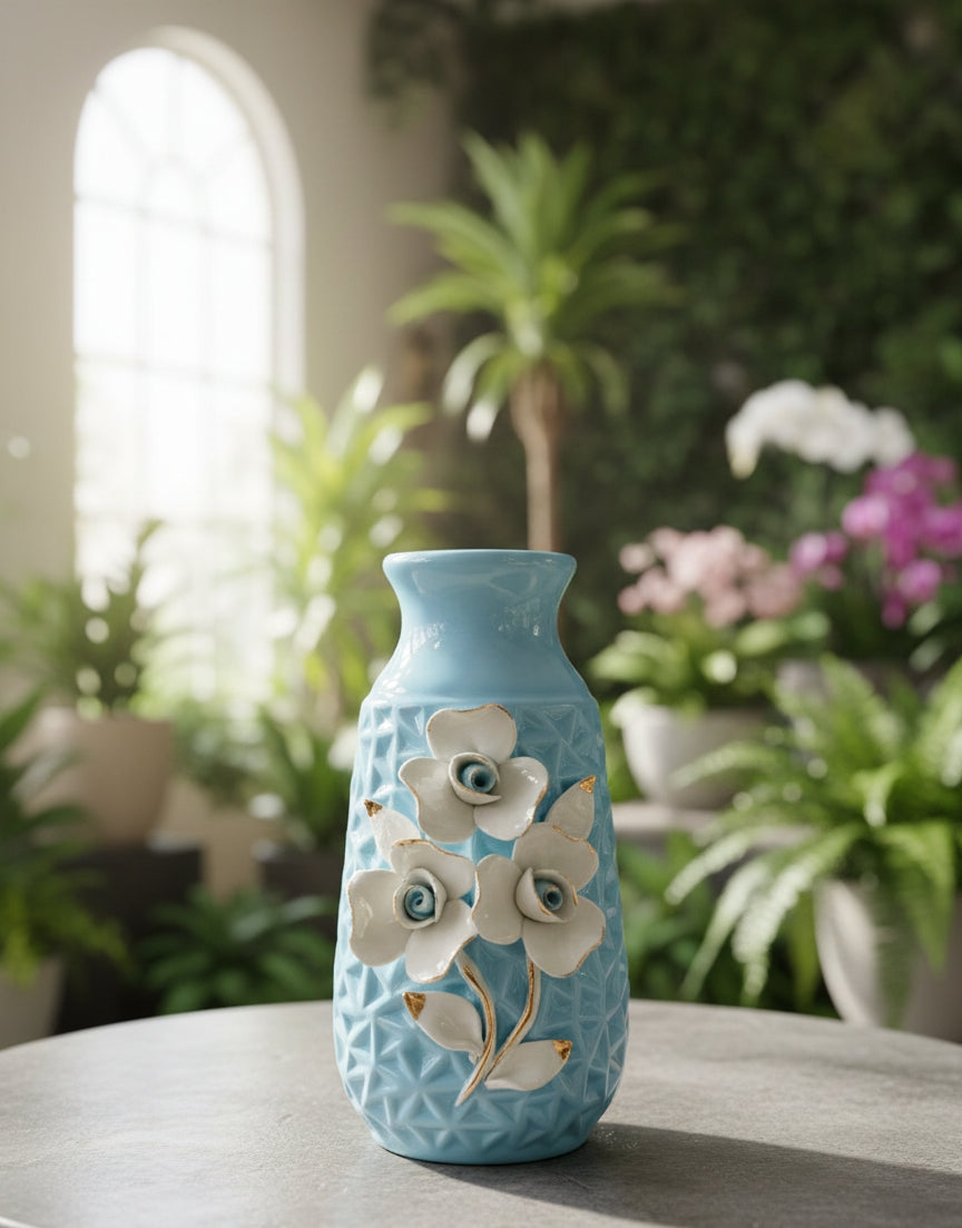 Floral Ceramic Vase