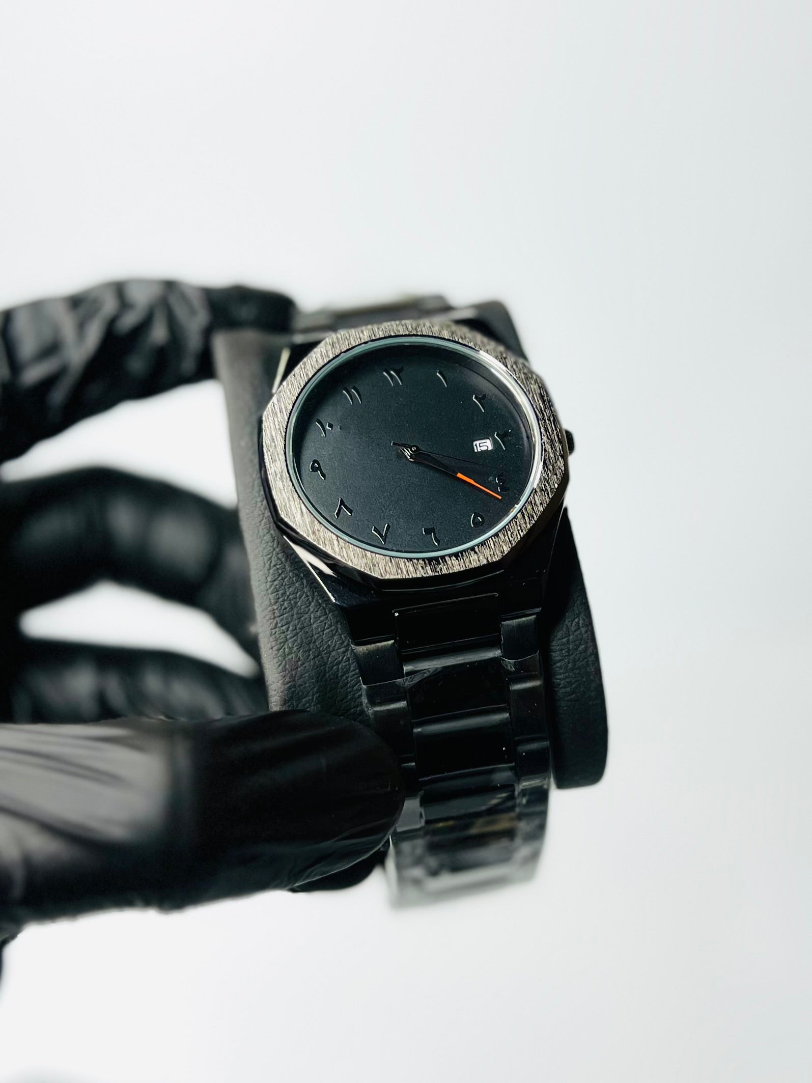 Red Needle Aura Watch In Stainless Steel