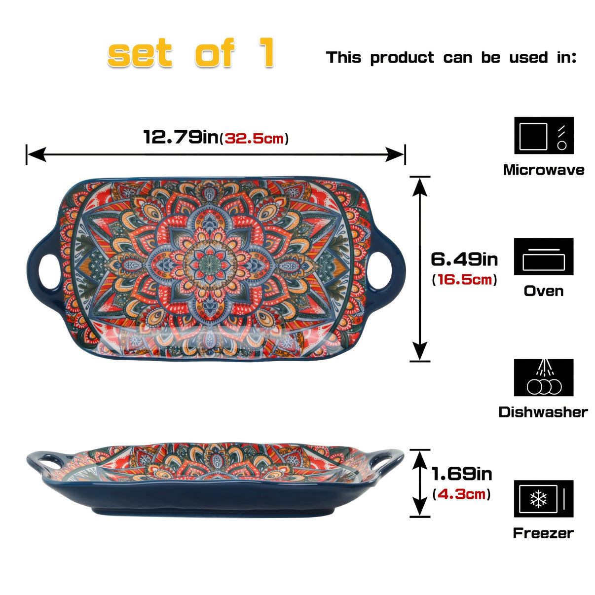 Turkish Style Dish ( Porcelain)