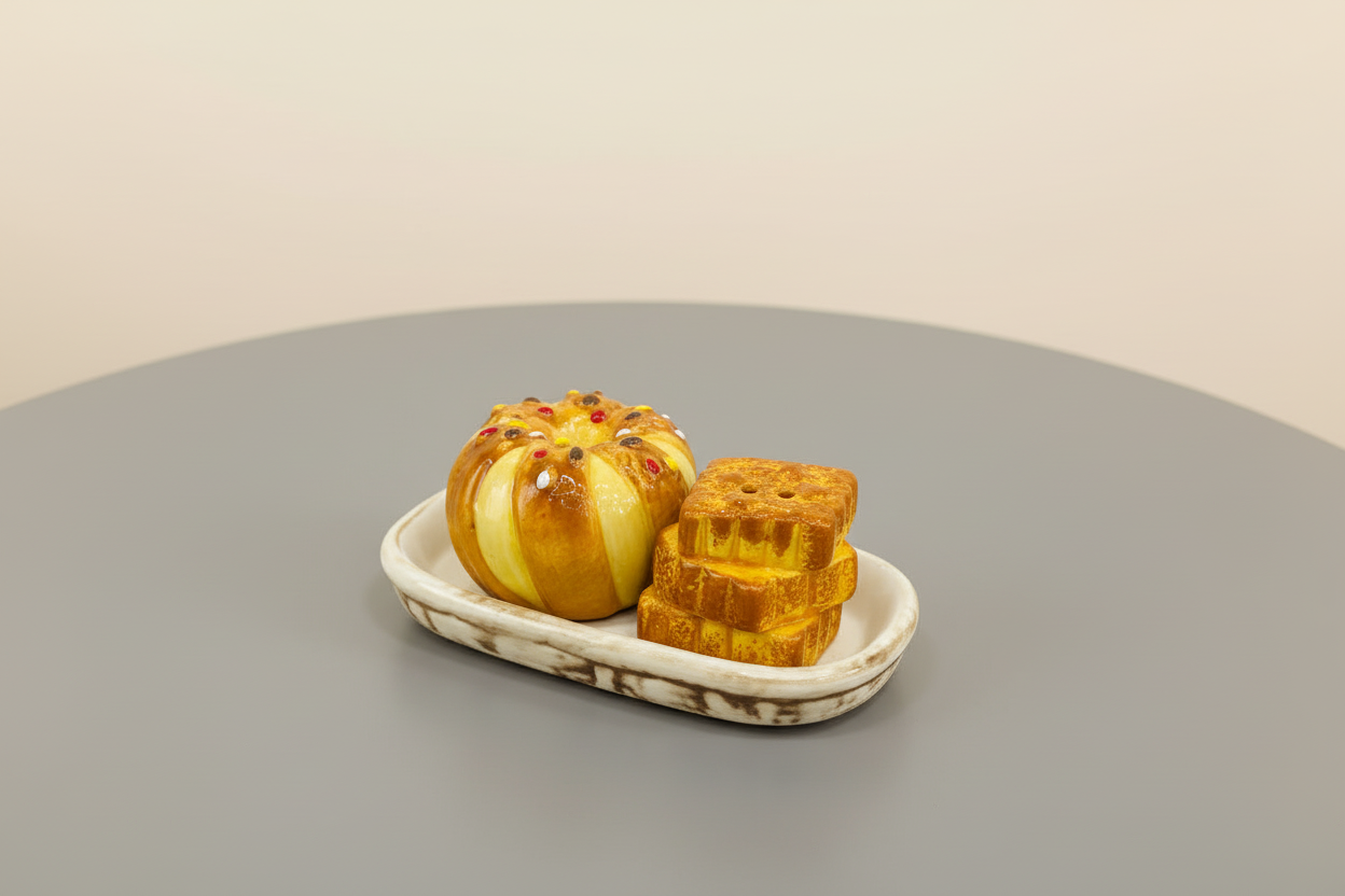 Cake-Shaped Ceramic Salt & Pepper Shaker