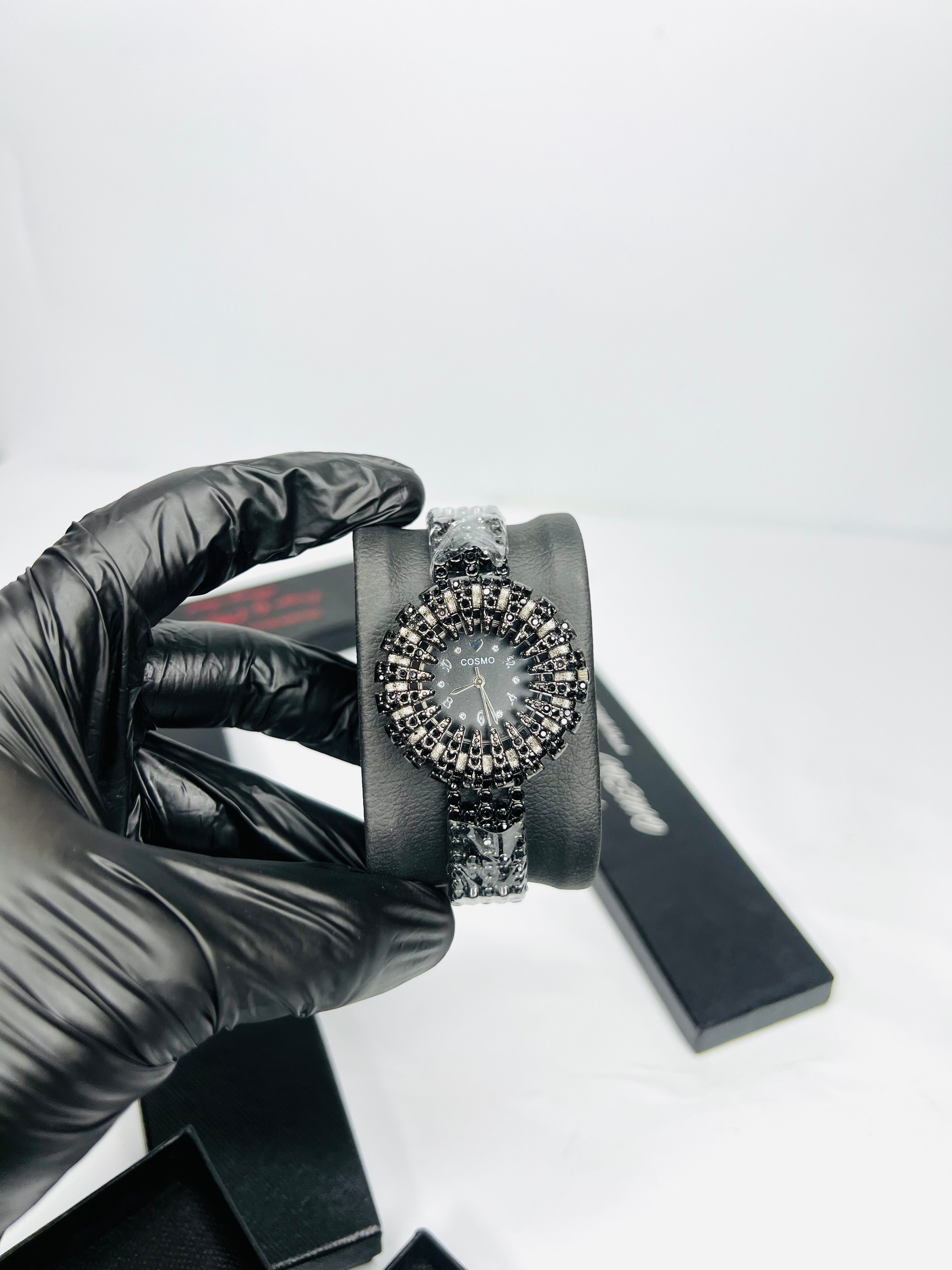 Diamond Studded Black Sunray
