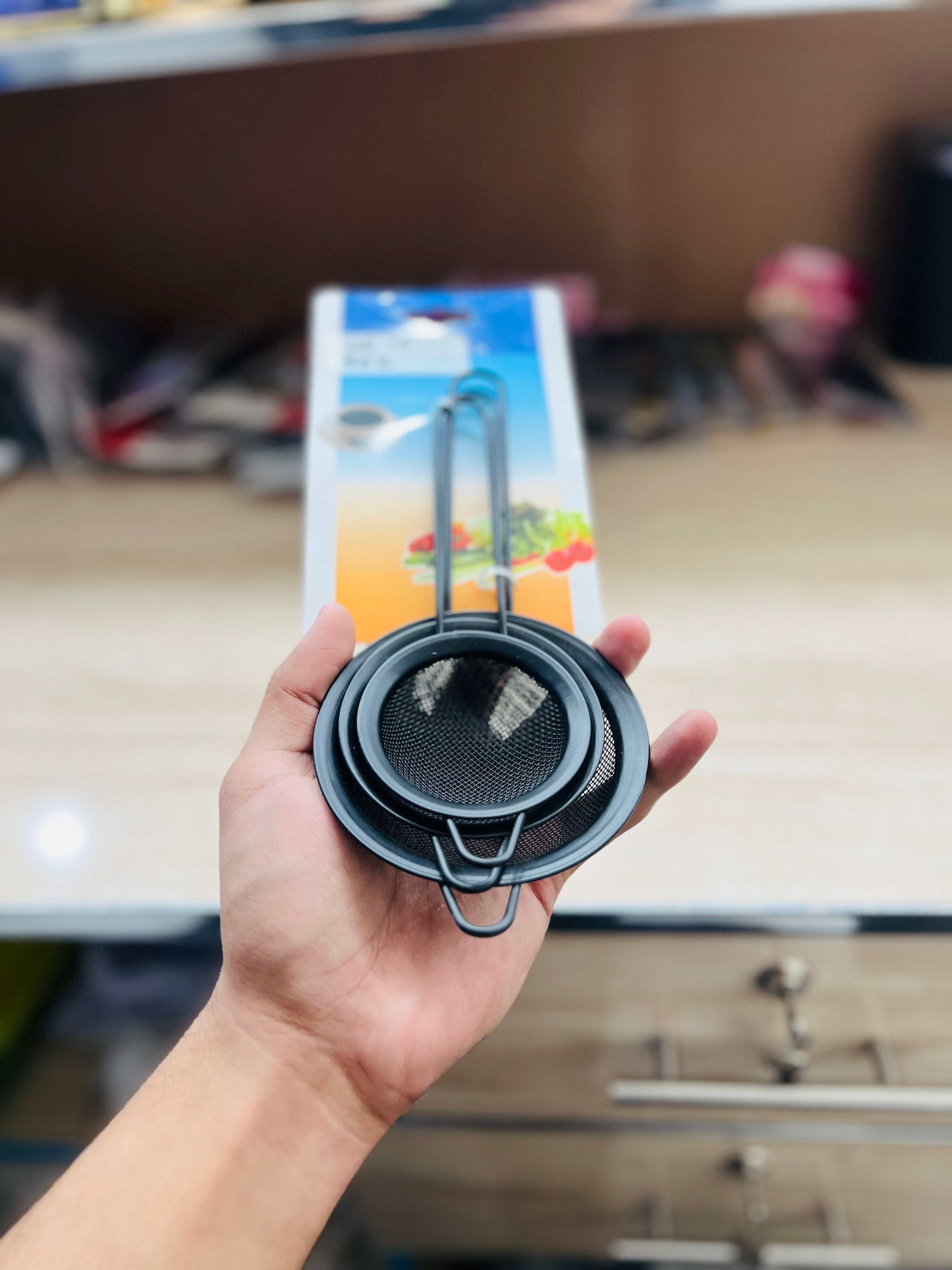 3 Pc Stainless Steel Strainer