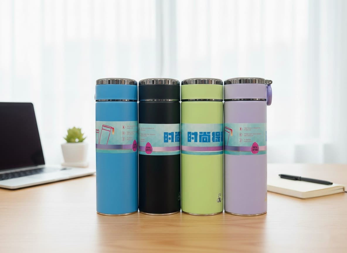 Double Layer Vacuum Insulation Bottle ( Stainless Steel ) 500ML