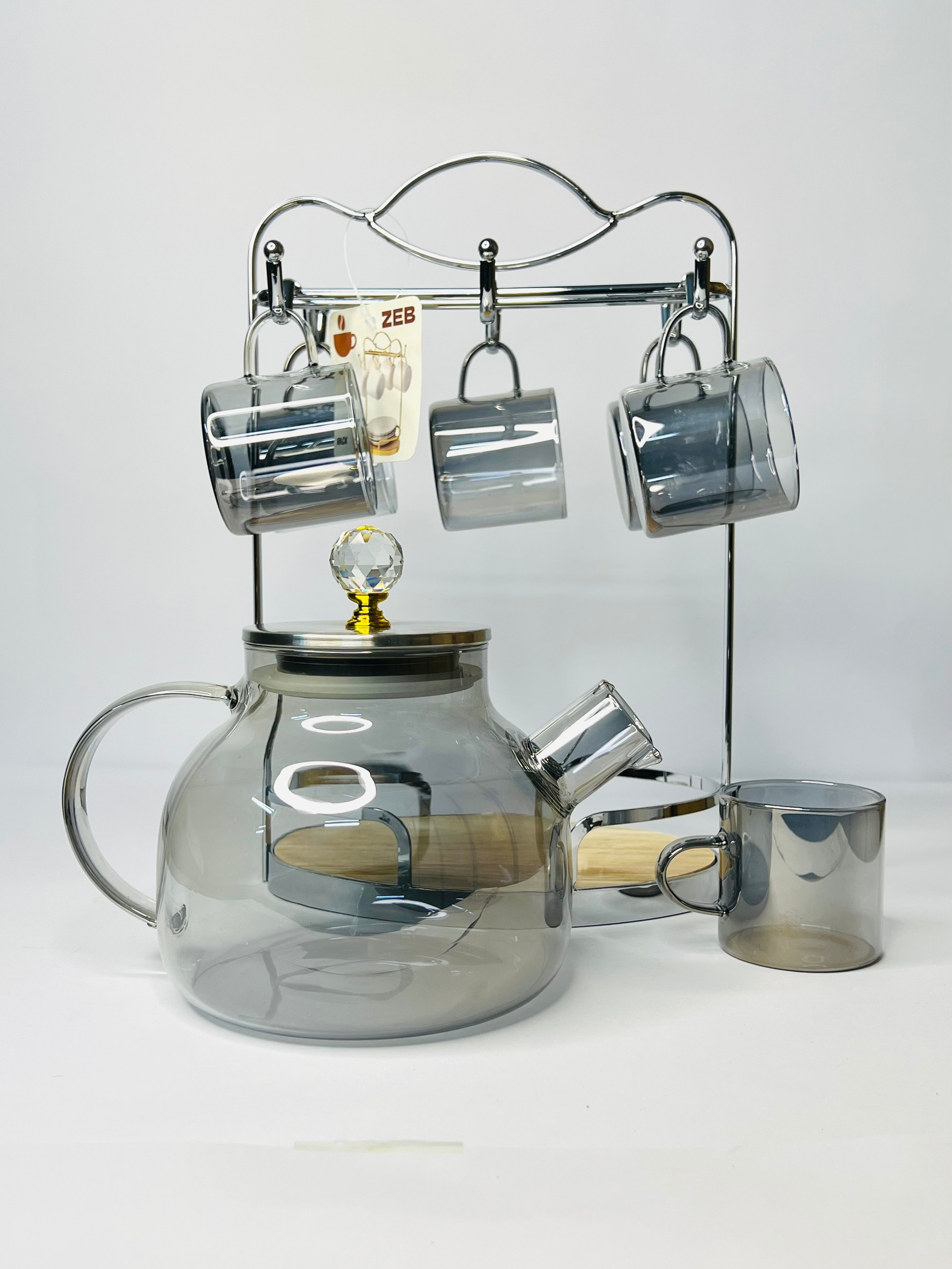 Glass Tea Set ( 8 ) Pcs