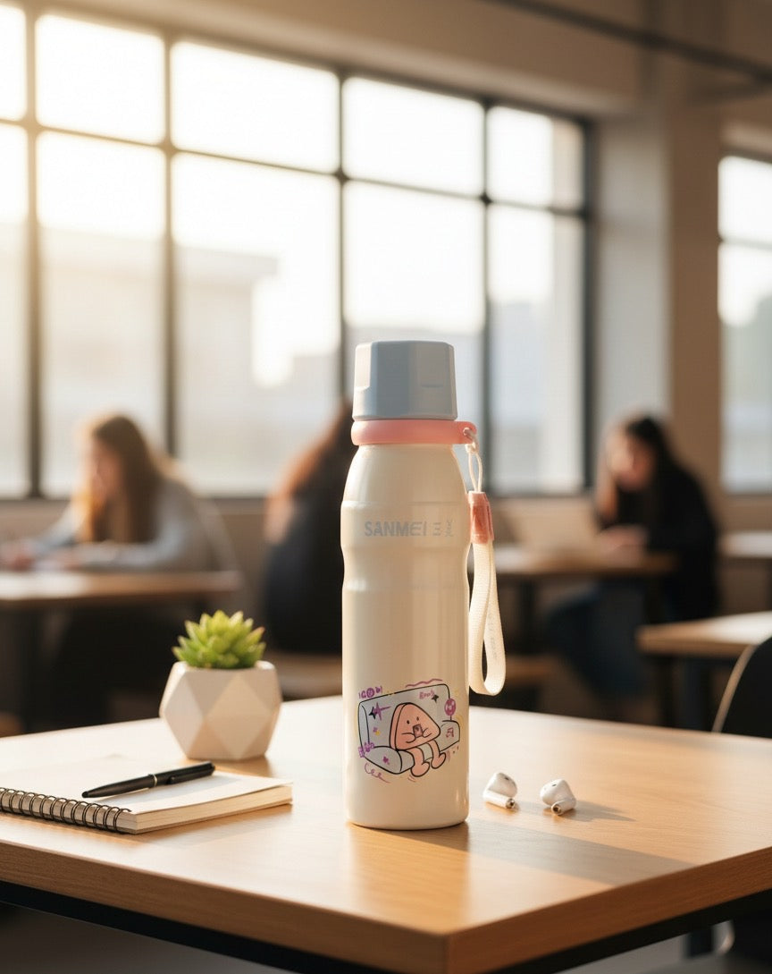 SANMEI Vacuum Insulated Water Bottle 600ML