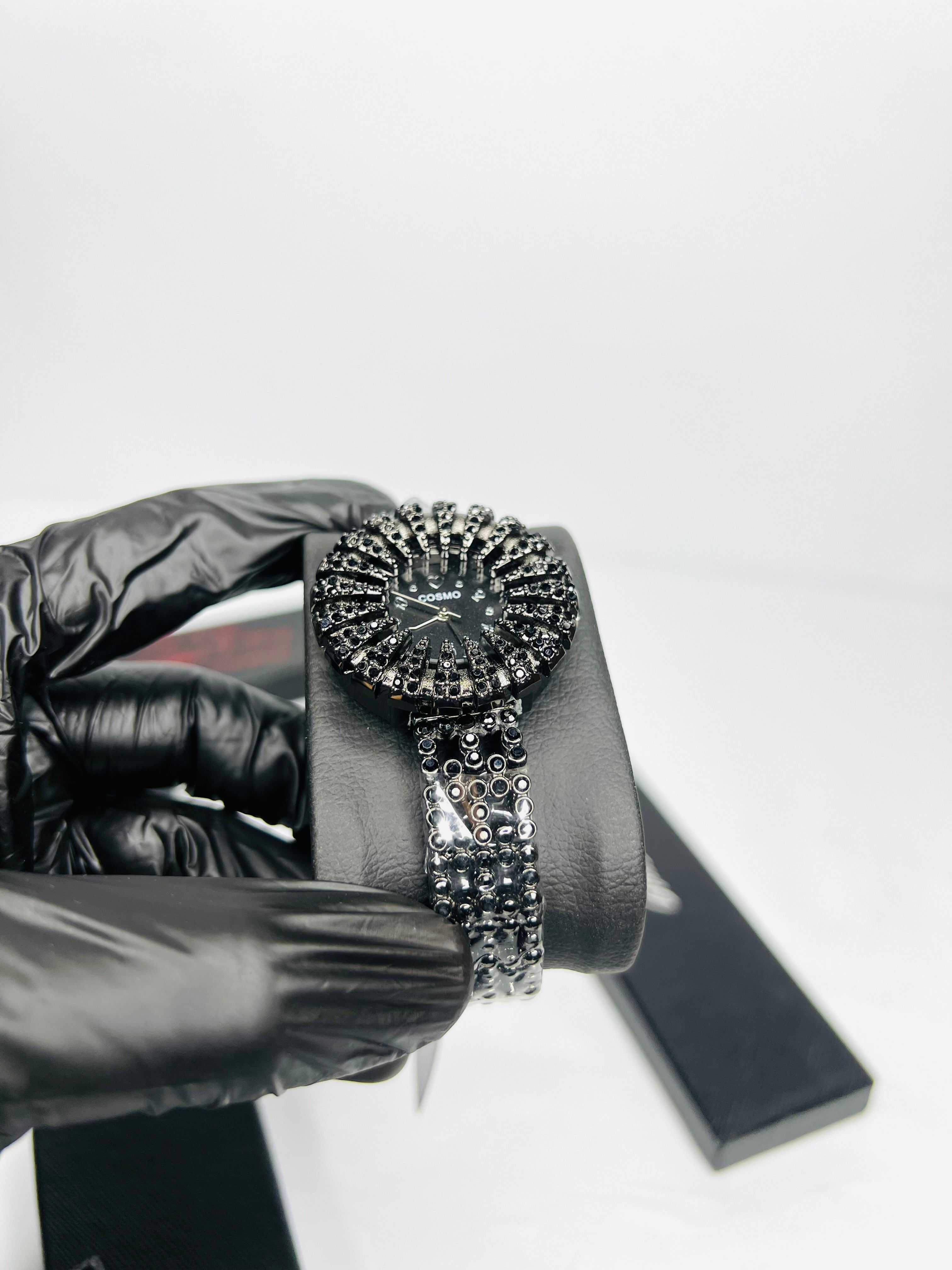 Diamond Studded Black Sunray