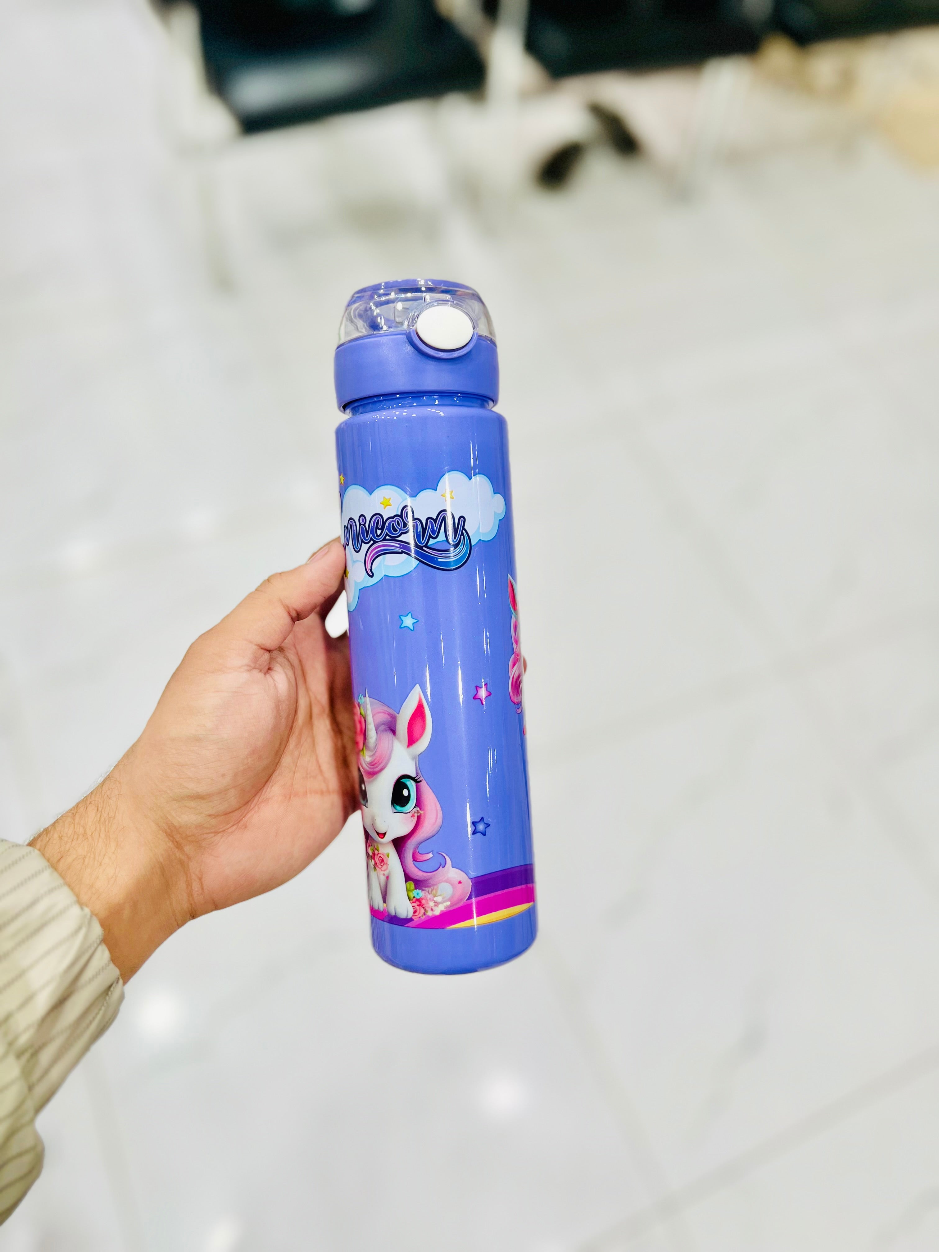 “UNICORN” Kids Water Bottle ( Purple )