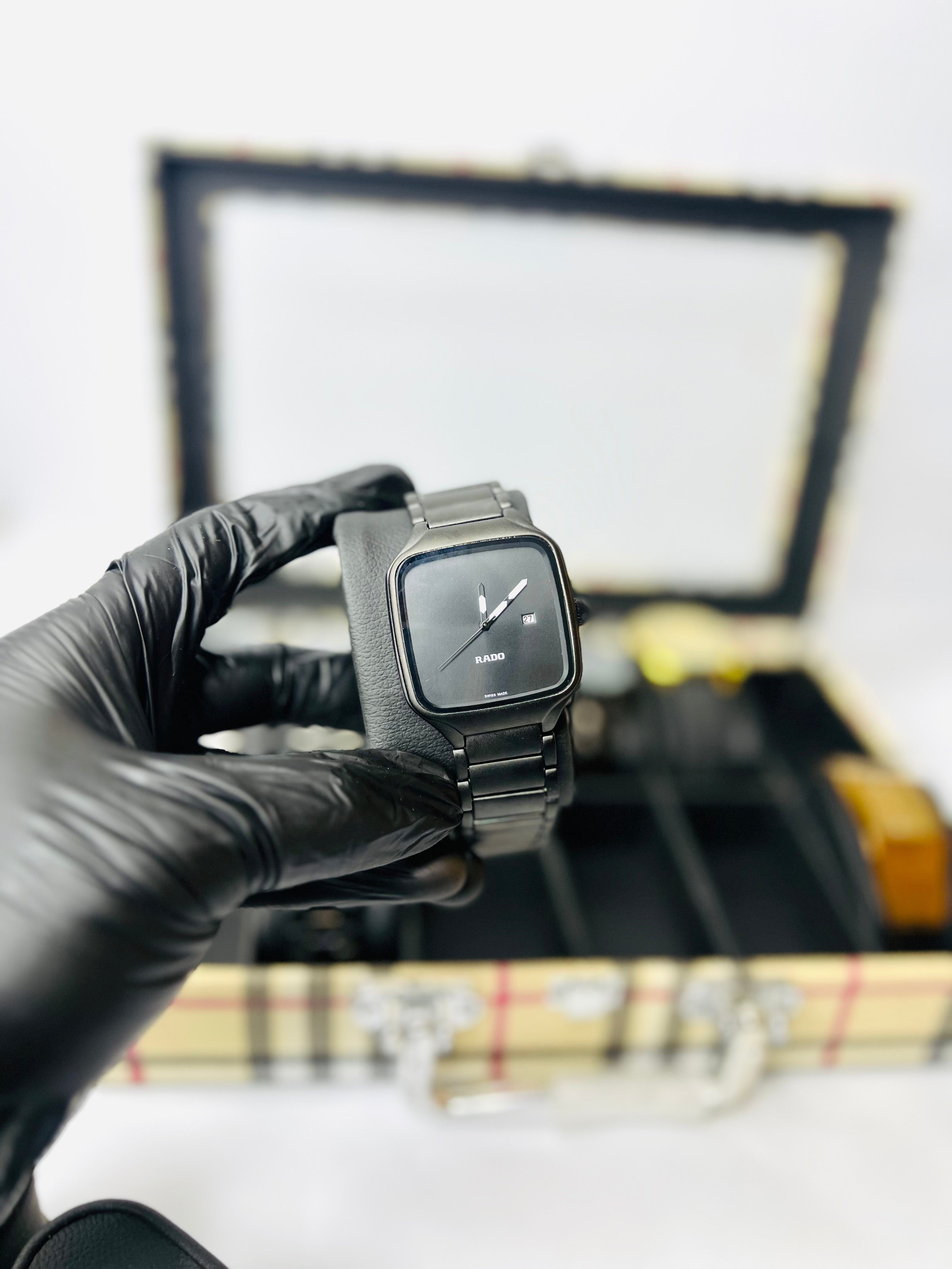 Rado True Square Black Dial