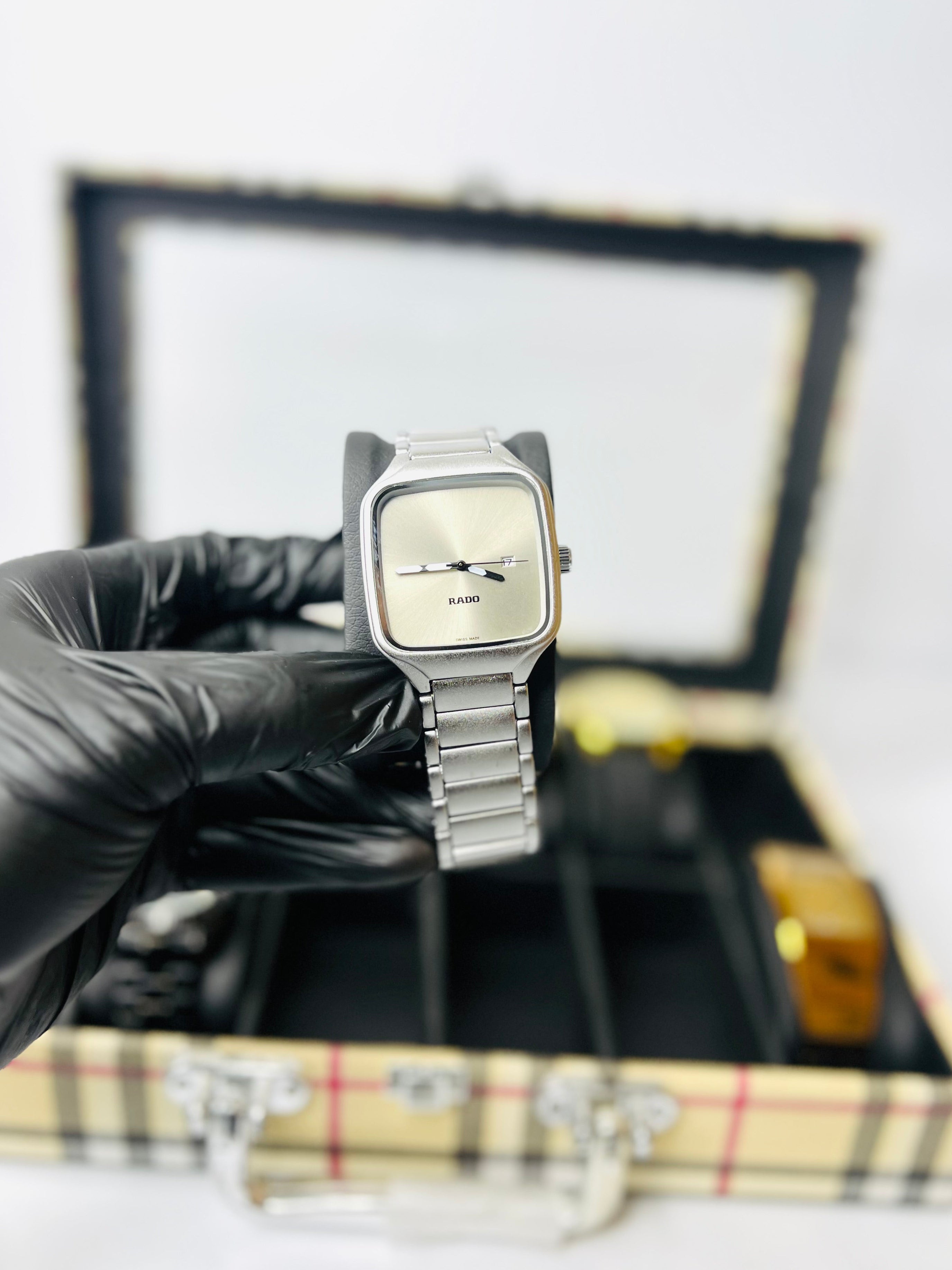 Rado True Square Metallic Gold Dial