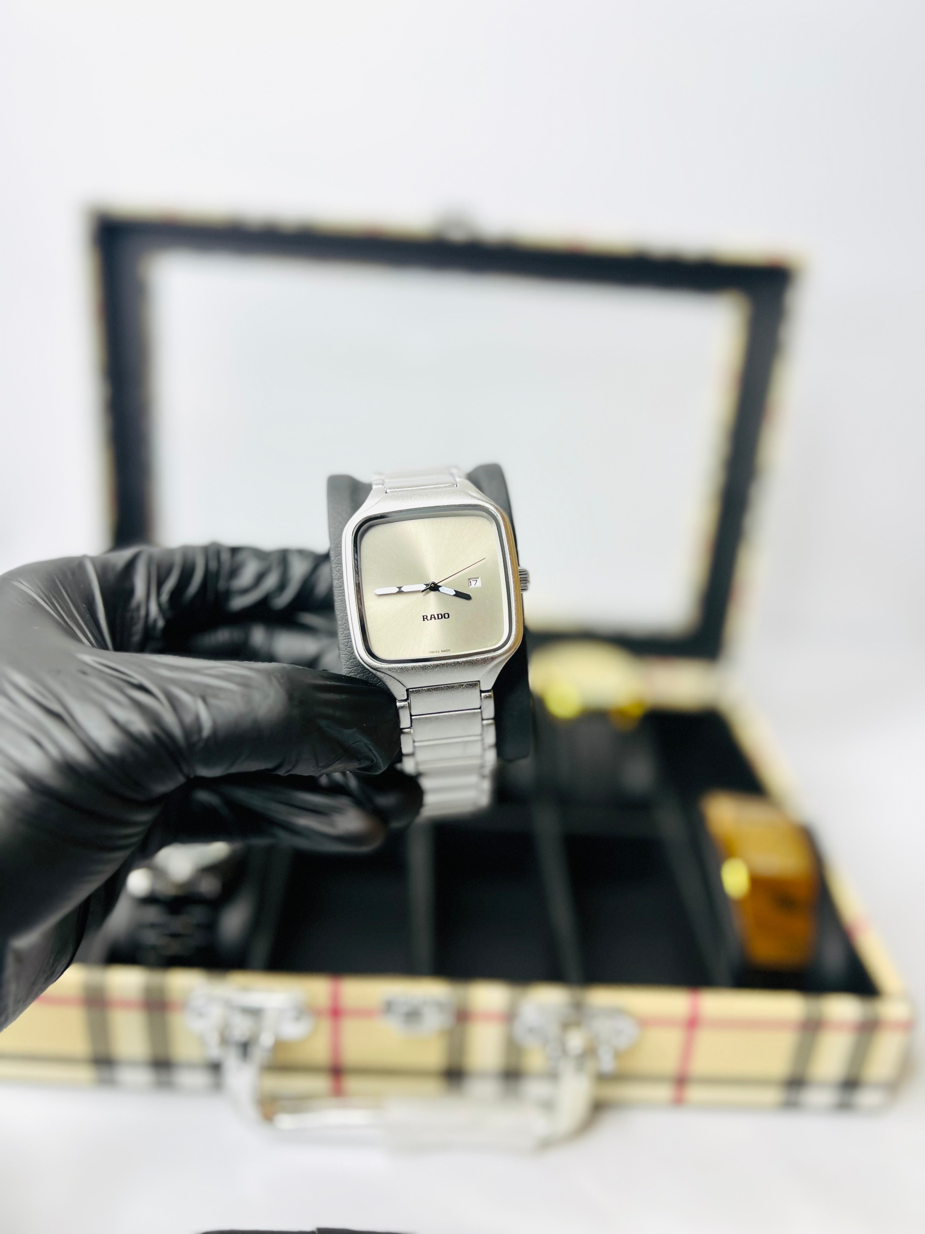 Rado True Square Metallic Gold Dial