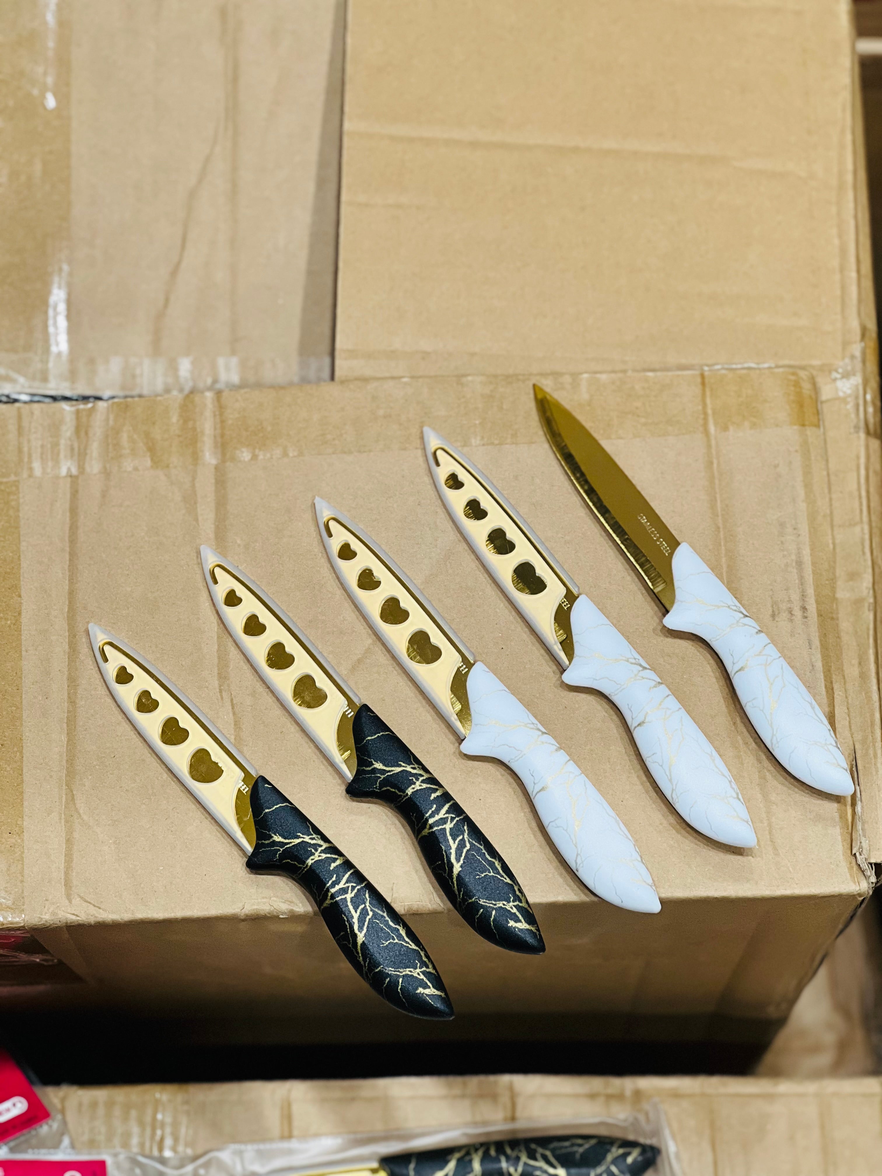 Marble Style Knifes (Pack Of 3 Pcs)