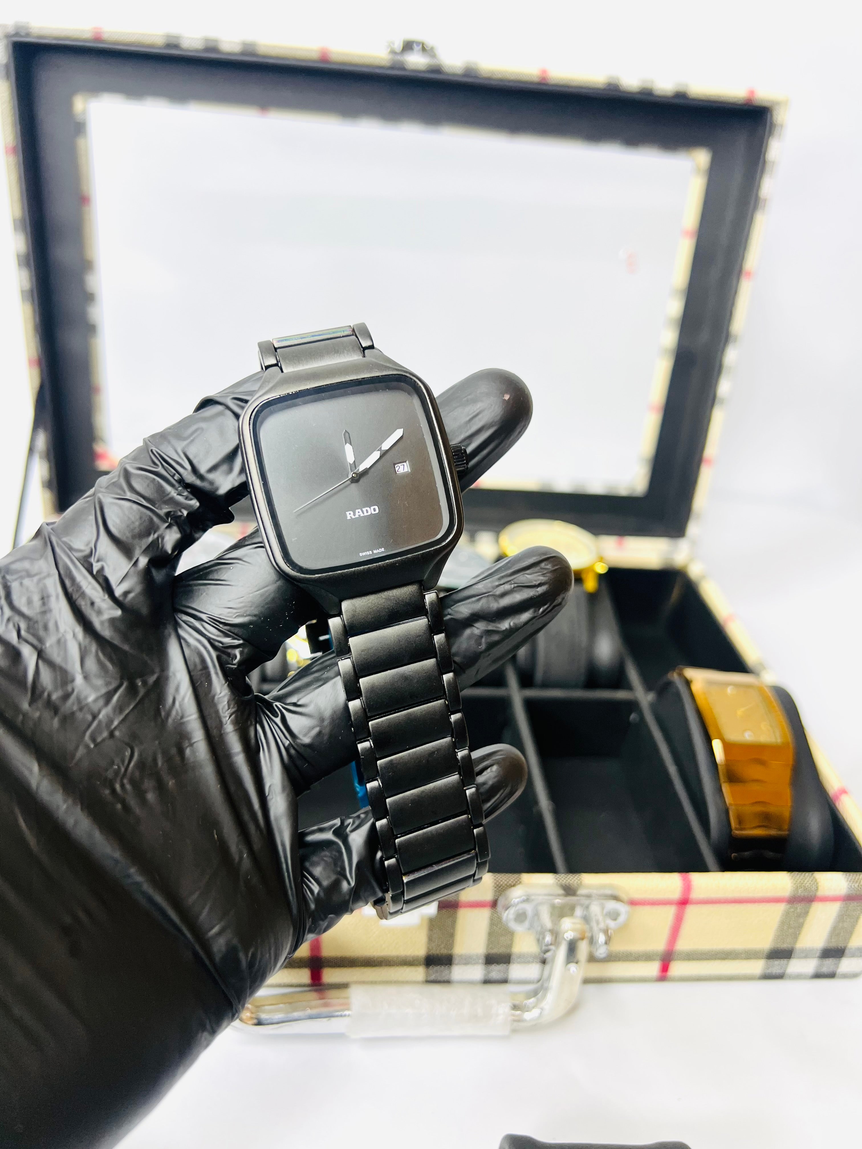 Rado True Square Black Dial