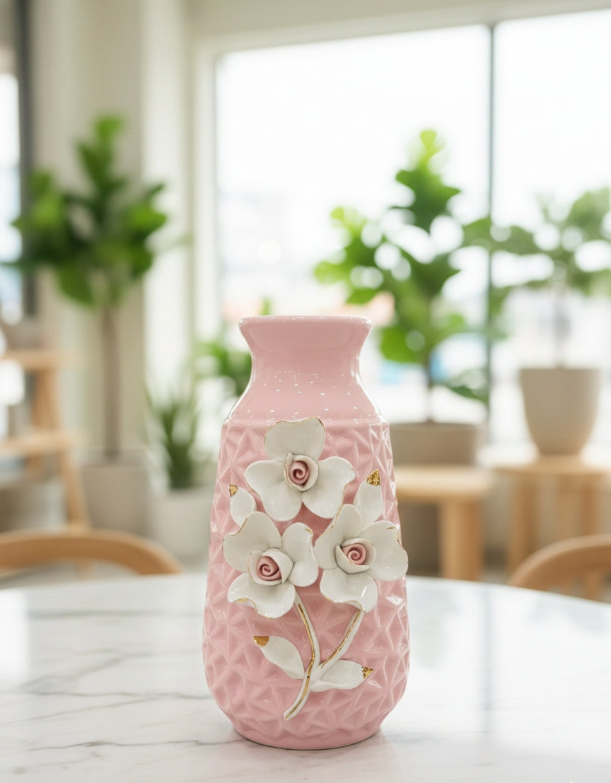Floral Ceramic Vase