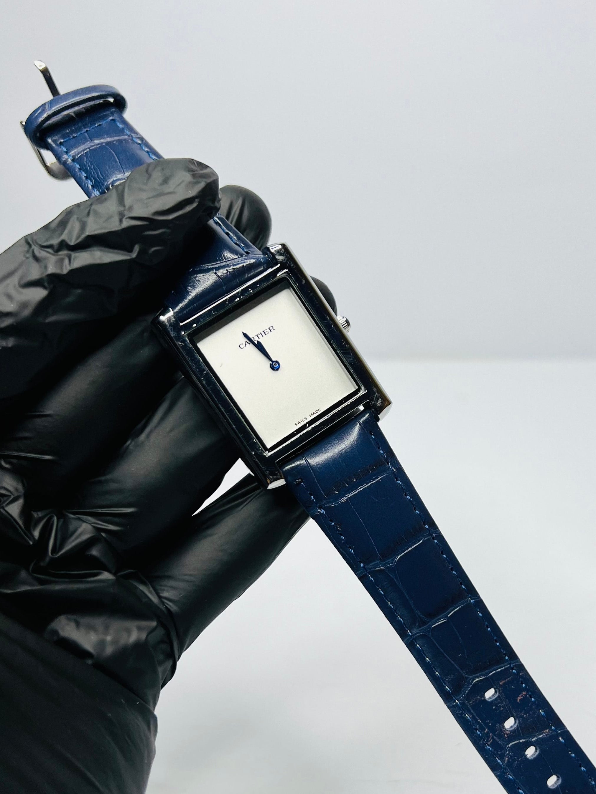 Cartier Tank Blue Lacquered Dial