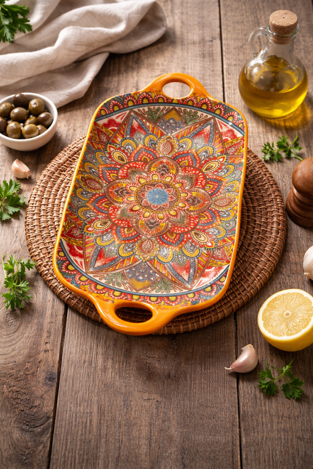 Turkish Style Dish ( Porcelain)