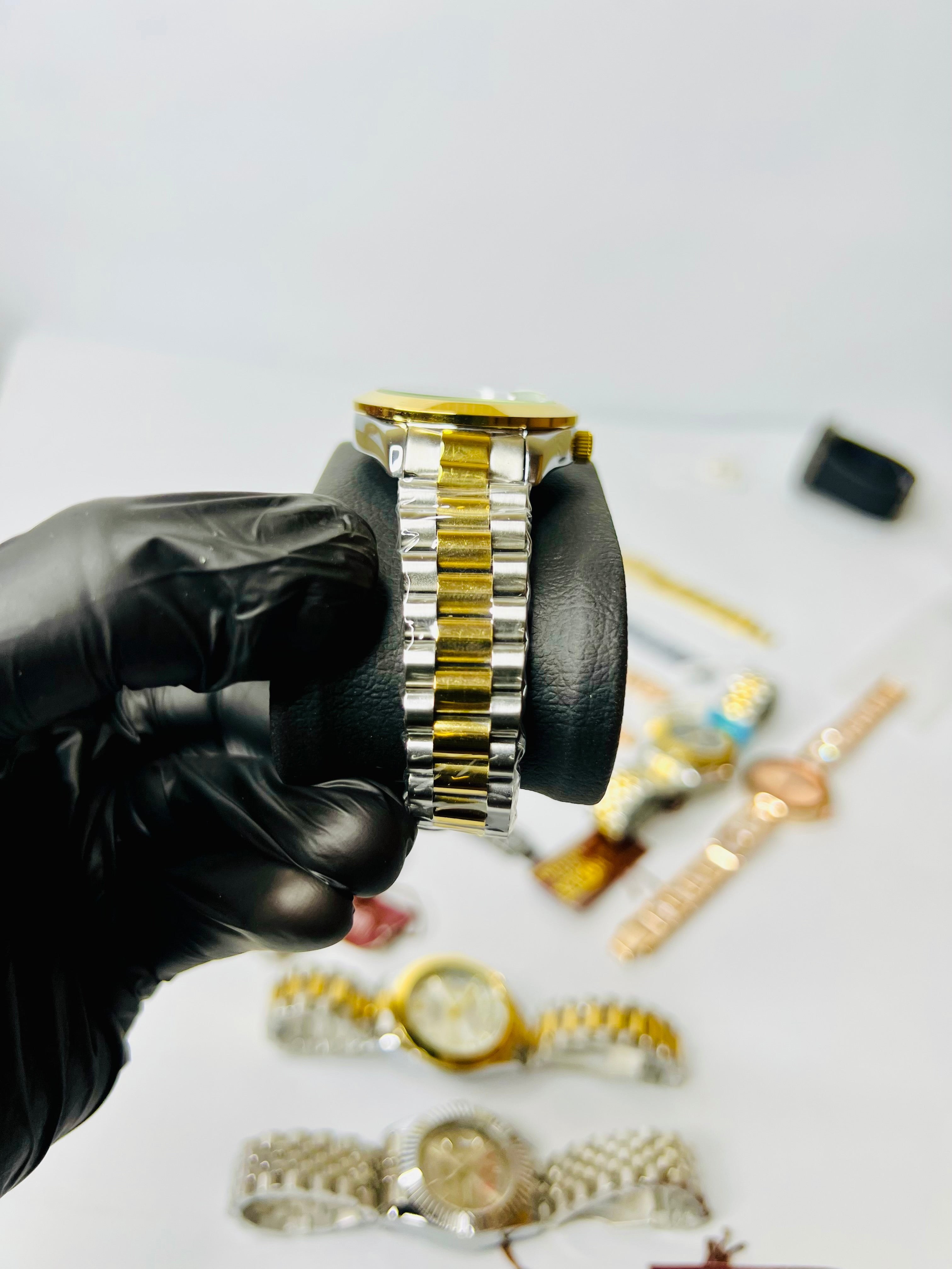 Rolex Two Tone With Olive Dial