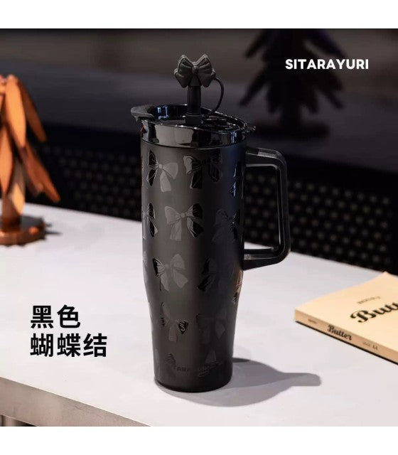 SITARAYU Embossed Bow Tumbler