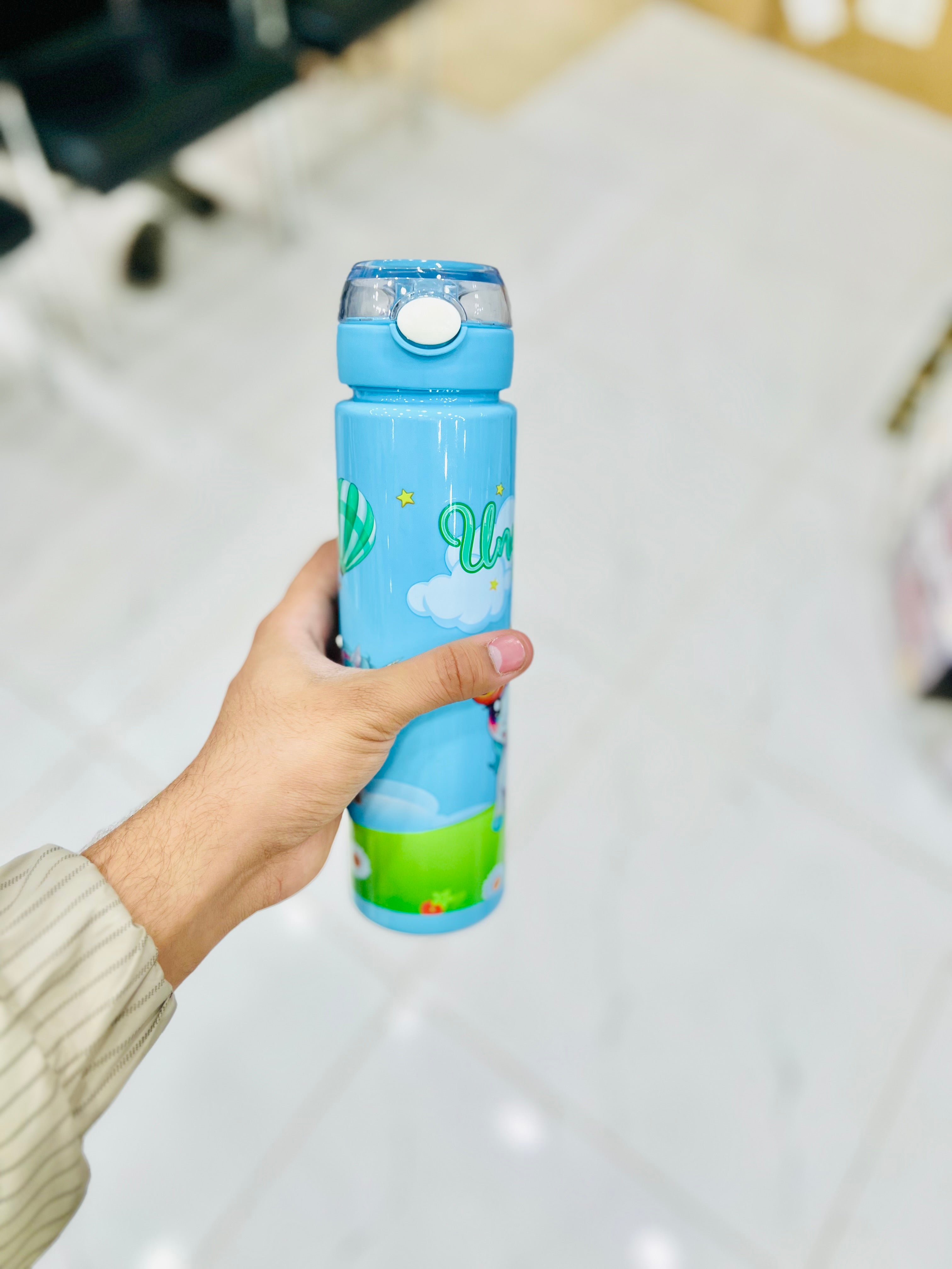 “UNICORN” Kids Water Bottle ( Blue )