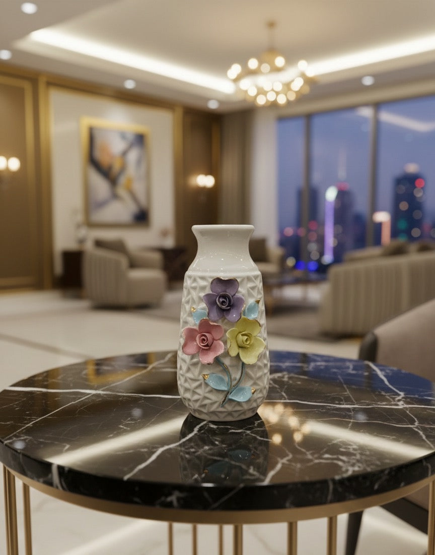 Floral Ceramic Vase