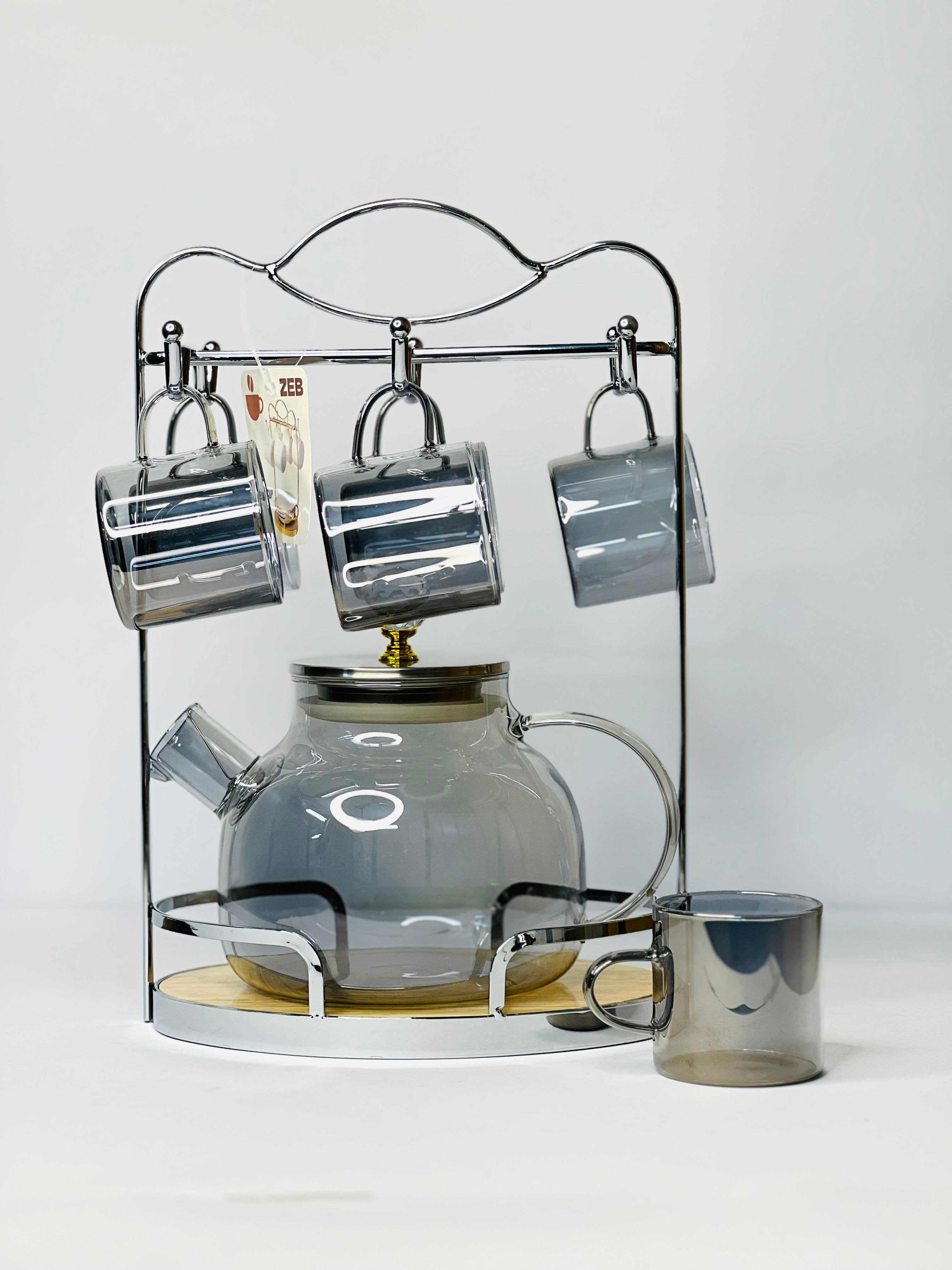 Glass Tea Set ( 8 ) Pcs