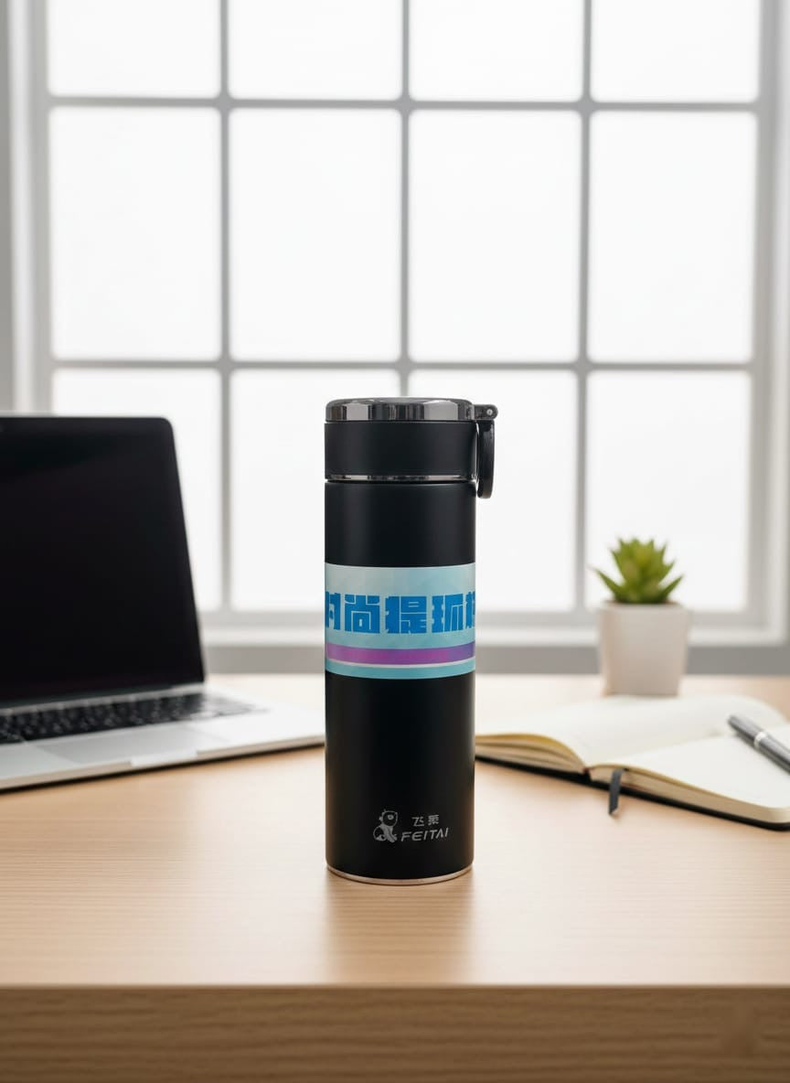 Double Layer Vacuum Insulation Bottle ( Stainless Steel ) 500ML