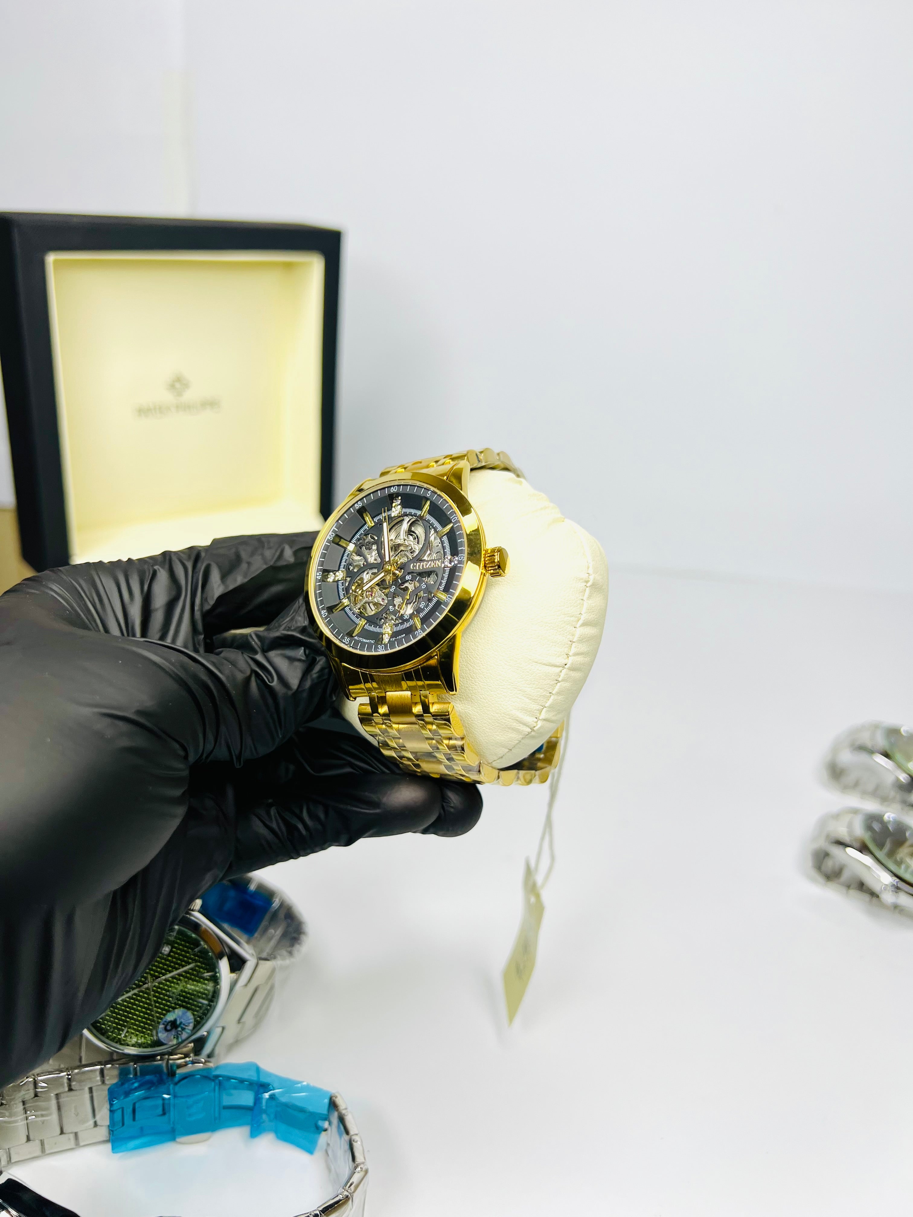 Citizen Skeleton Automatic Gold Tone