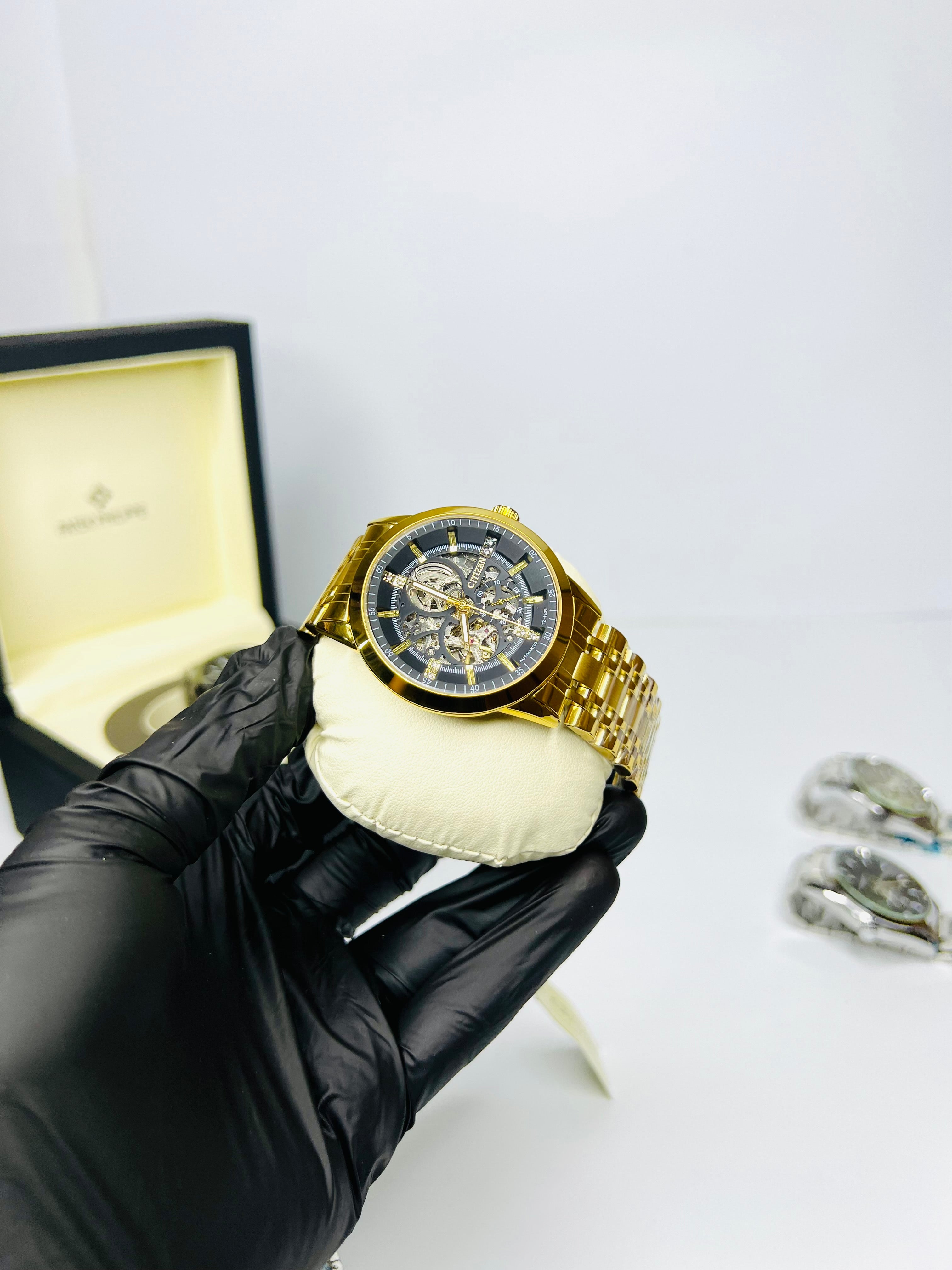 Citizen Skeleton Automatic Gold Tone
