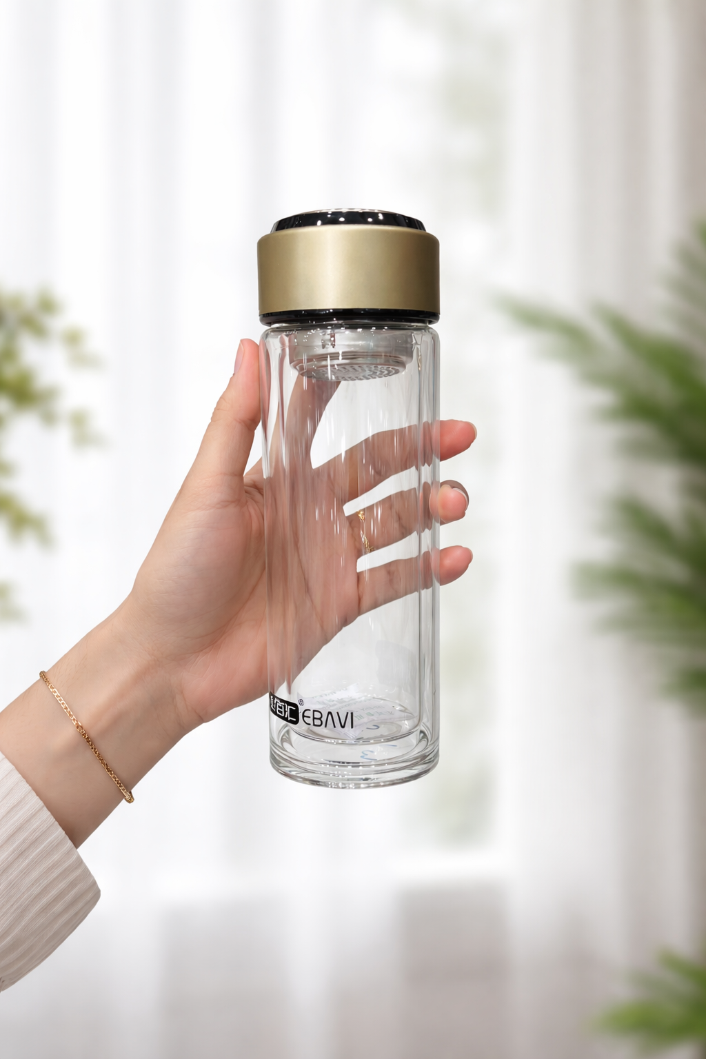 Double Wall Glass Water Bottle (320ML)