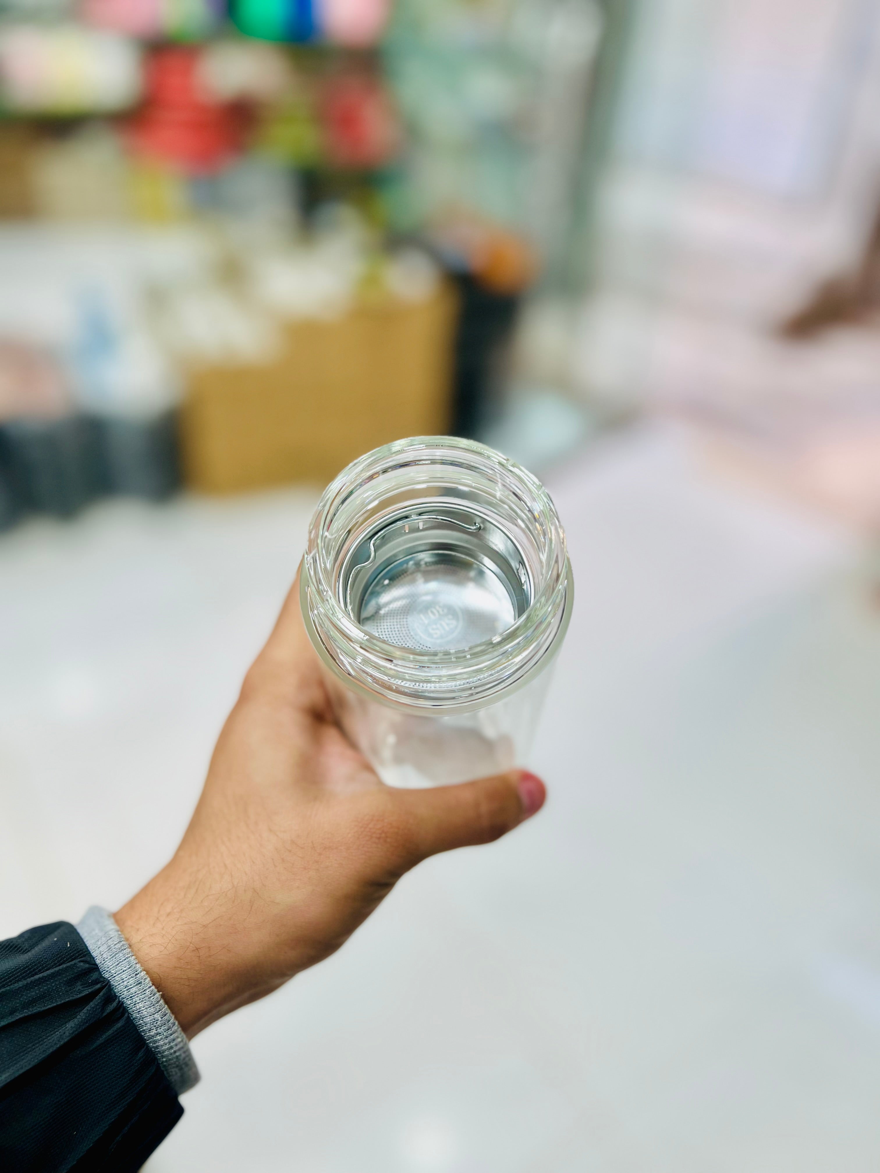 Double Decker Glass Water Bottle (350ML)