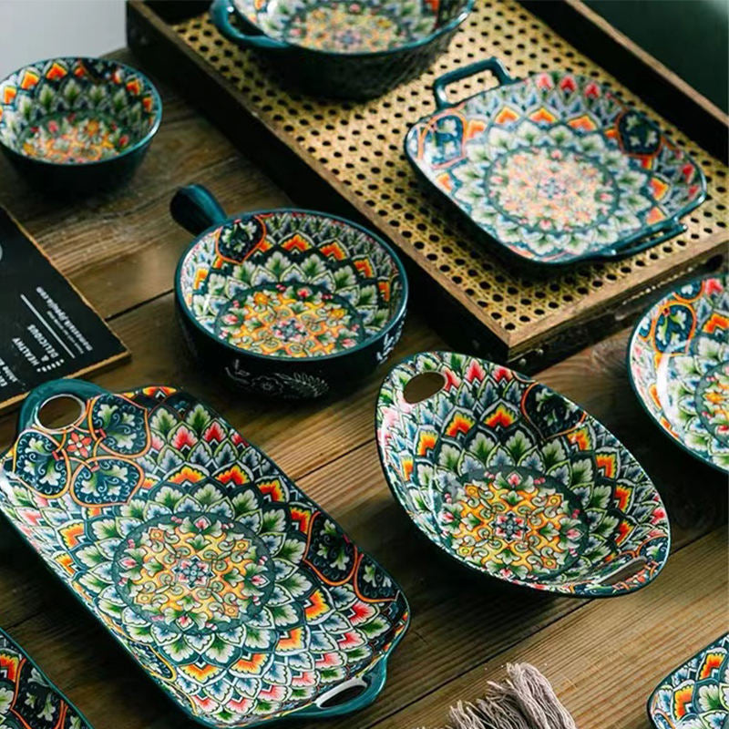 Marakish Dinner Set 6 Persons (Green )