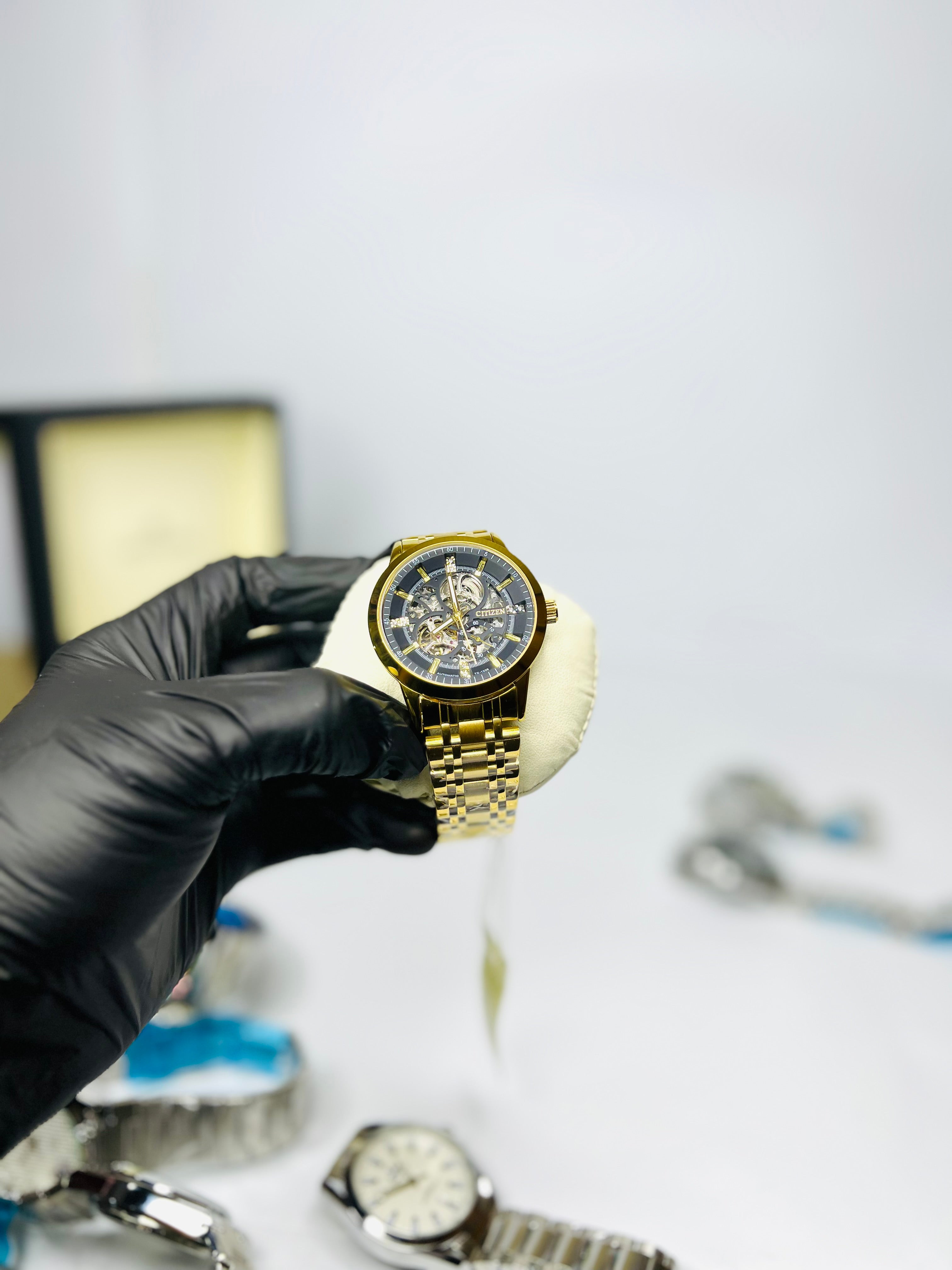 Citizen Skeleton Automatic Gold Tone