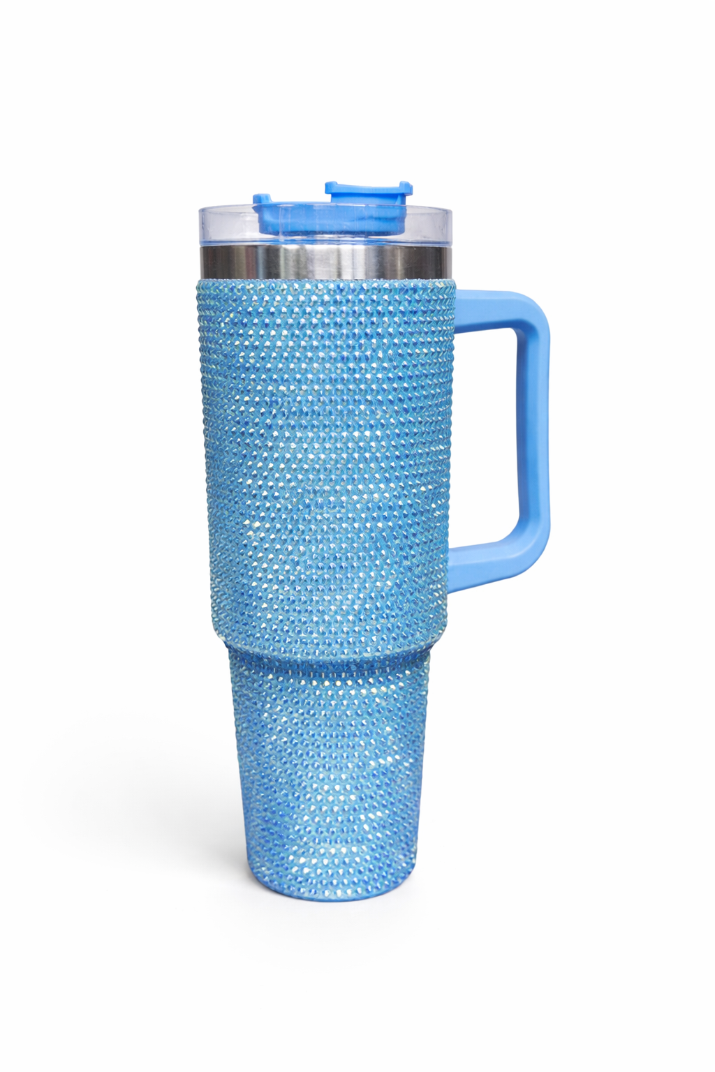 Studded Tumbler with Handle, Lid, and Straw - Insulated Stainless Steel Water Cup for Women