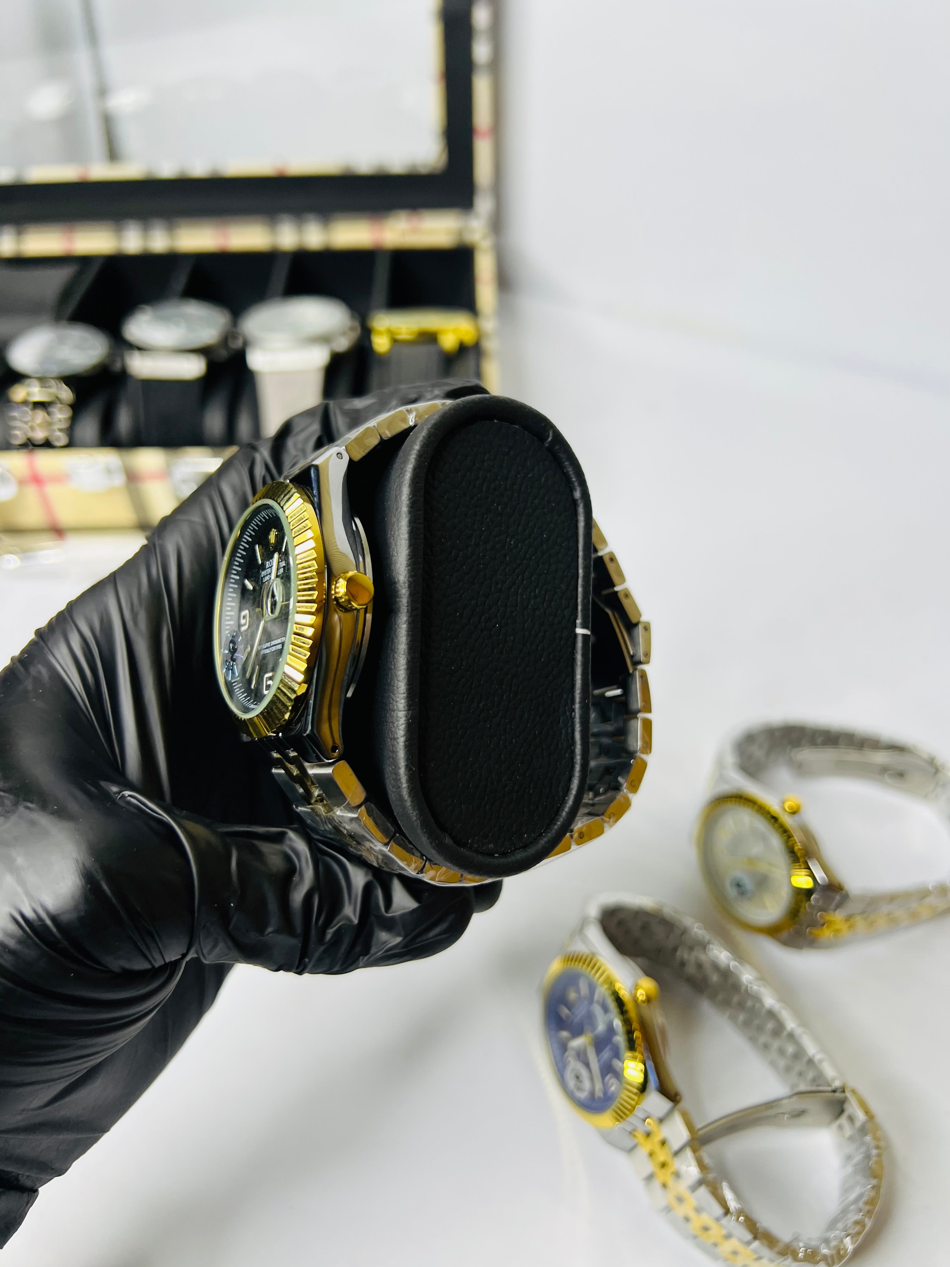Rolex Oyster Land Dweller Two Tone Black Dial