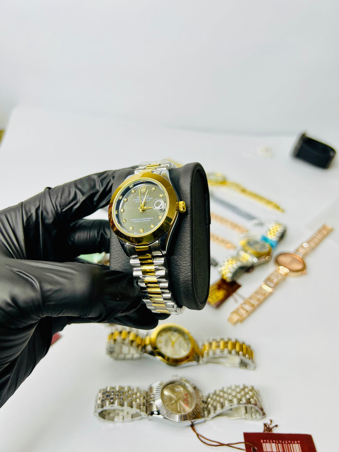 Rolex Two Tone With Olive Dial
